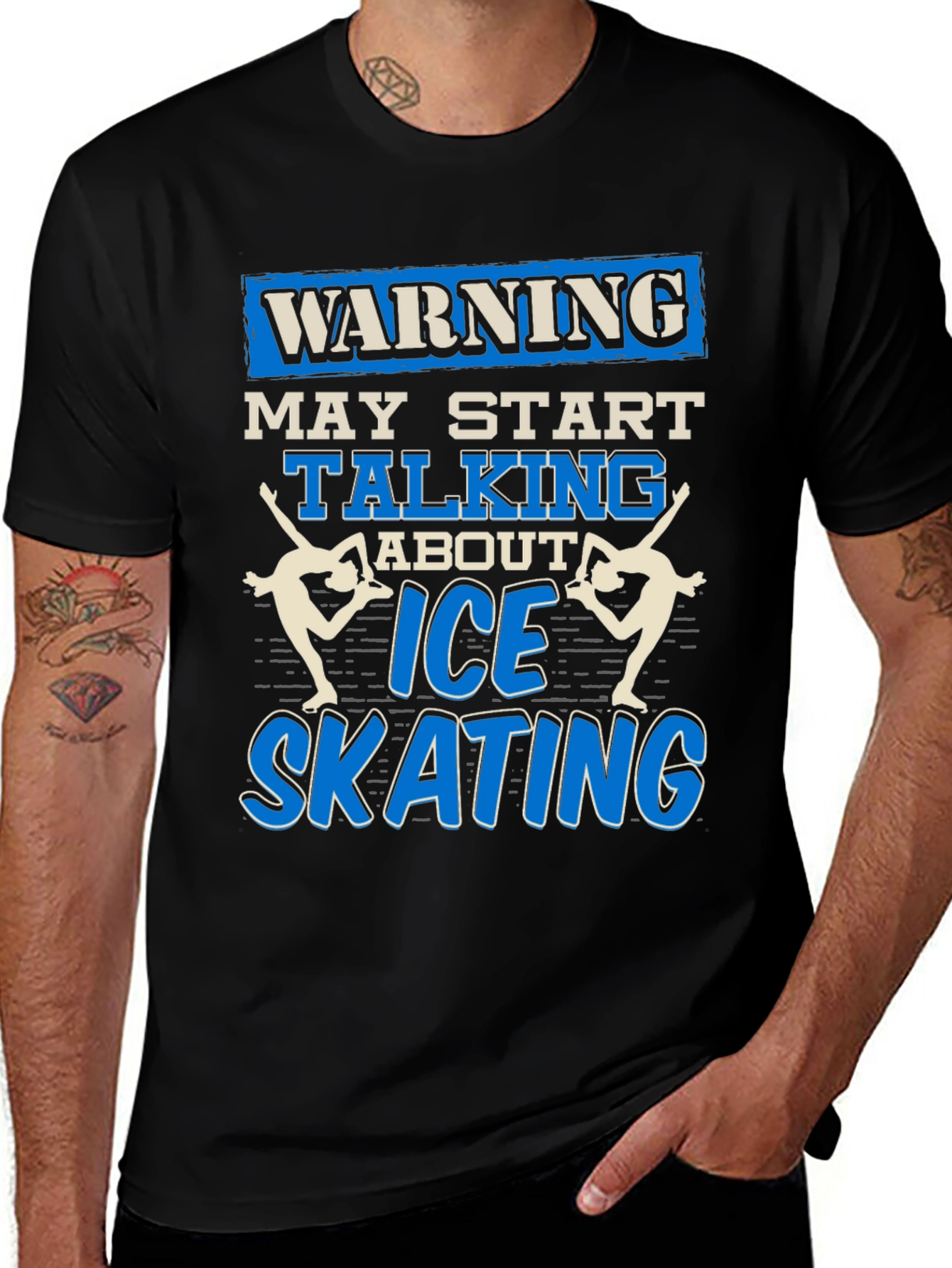 Warning Ice Skating T-Shirt