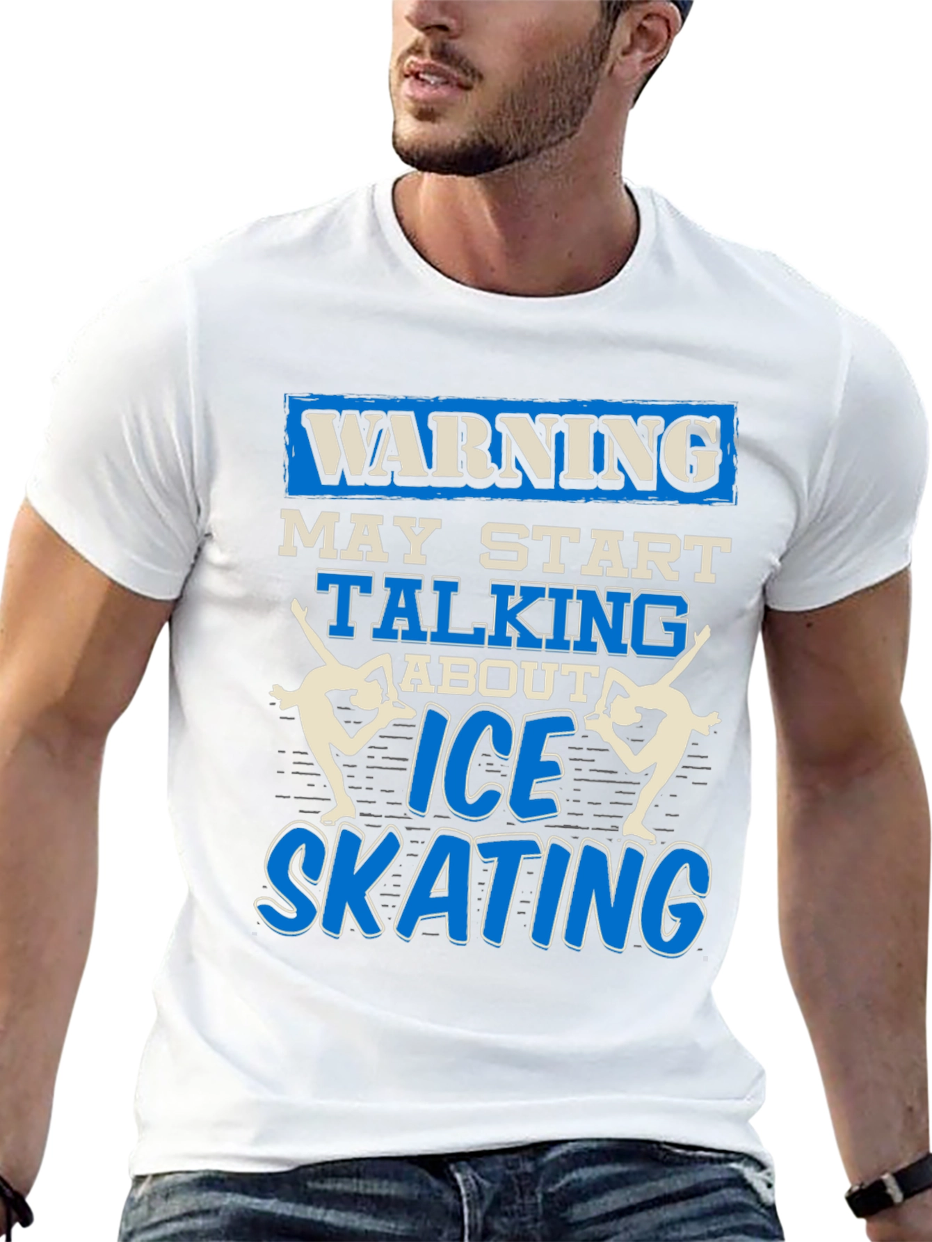 Warning Ice Skating T-Shirt