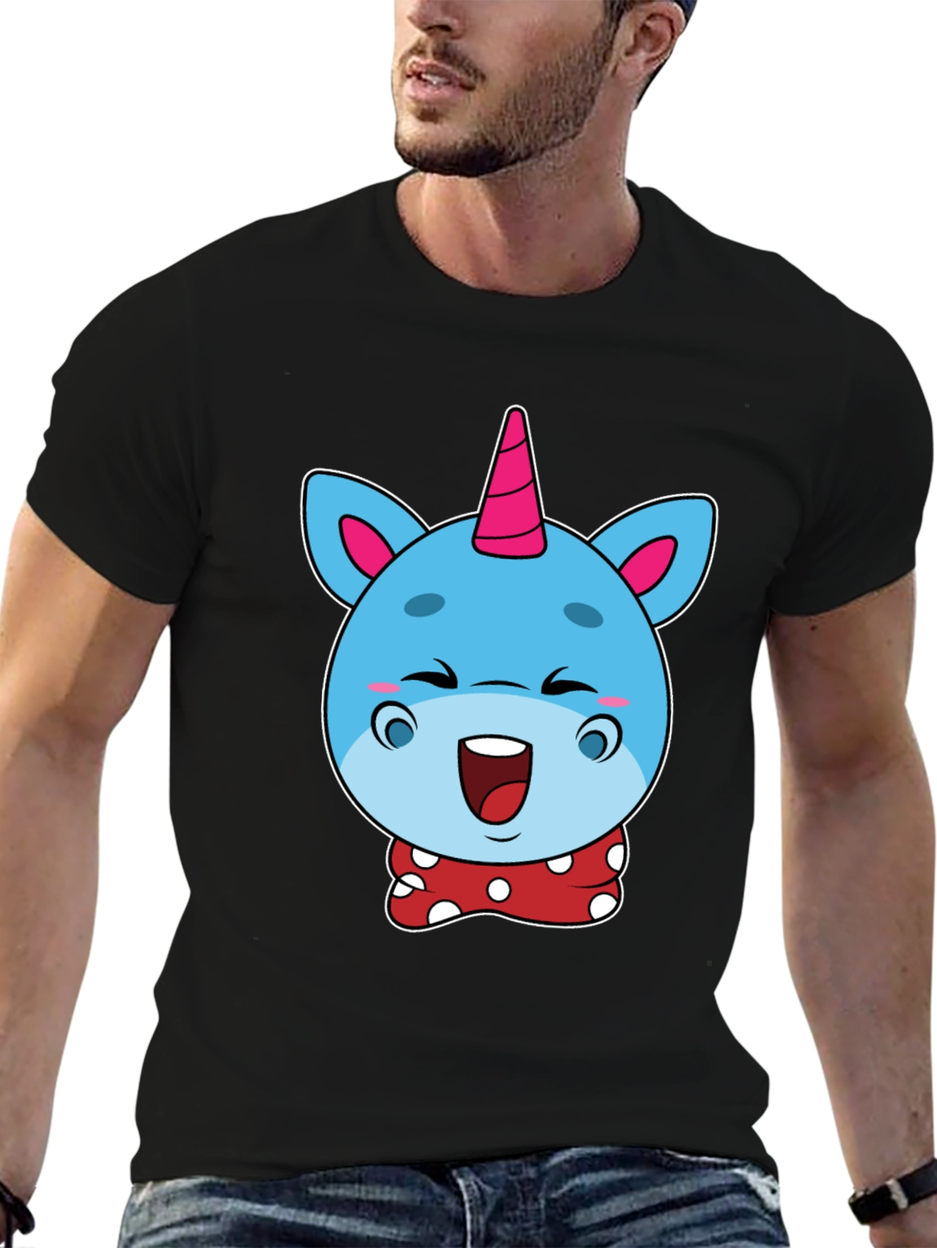 Cartoon Unicorn Graphic T-Shirt