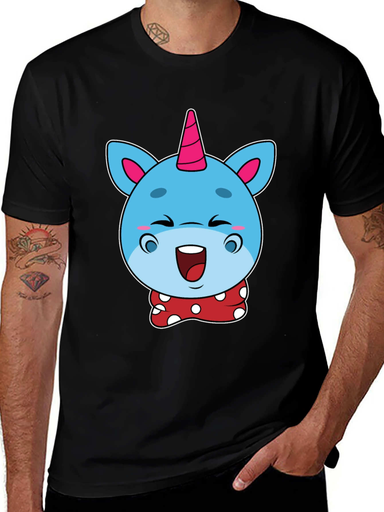 Cartoon Unicorn Graphic T-Shirt