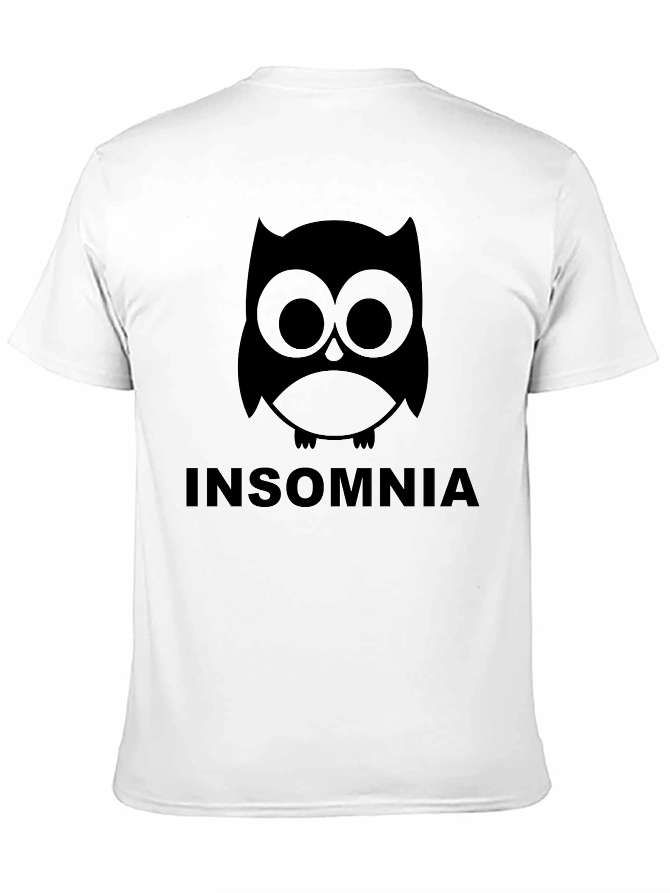 Insomnia Owl Graphic T-Shirt - Black