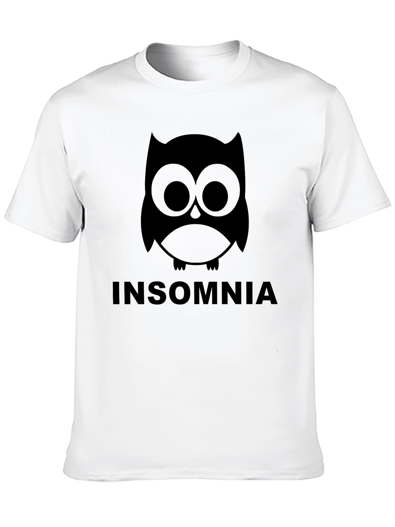 Insomnia Owl Graphic T-Shirt - Black