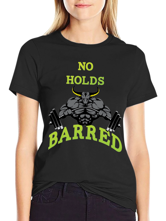 No Holds Barred Bull Gym T-Shirt