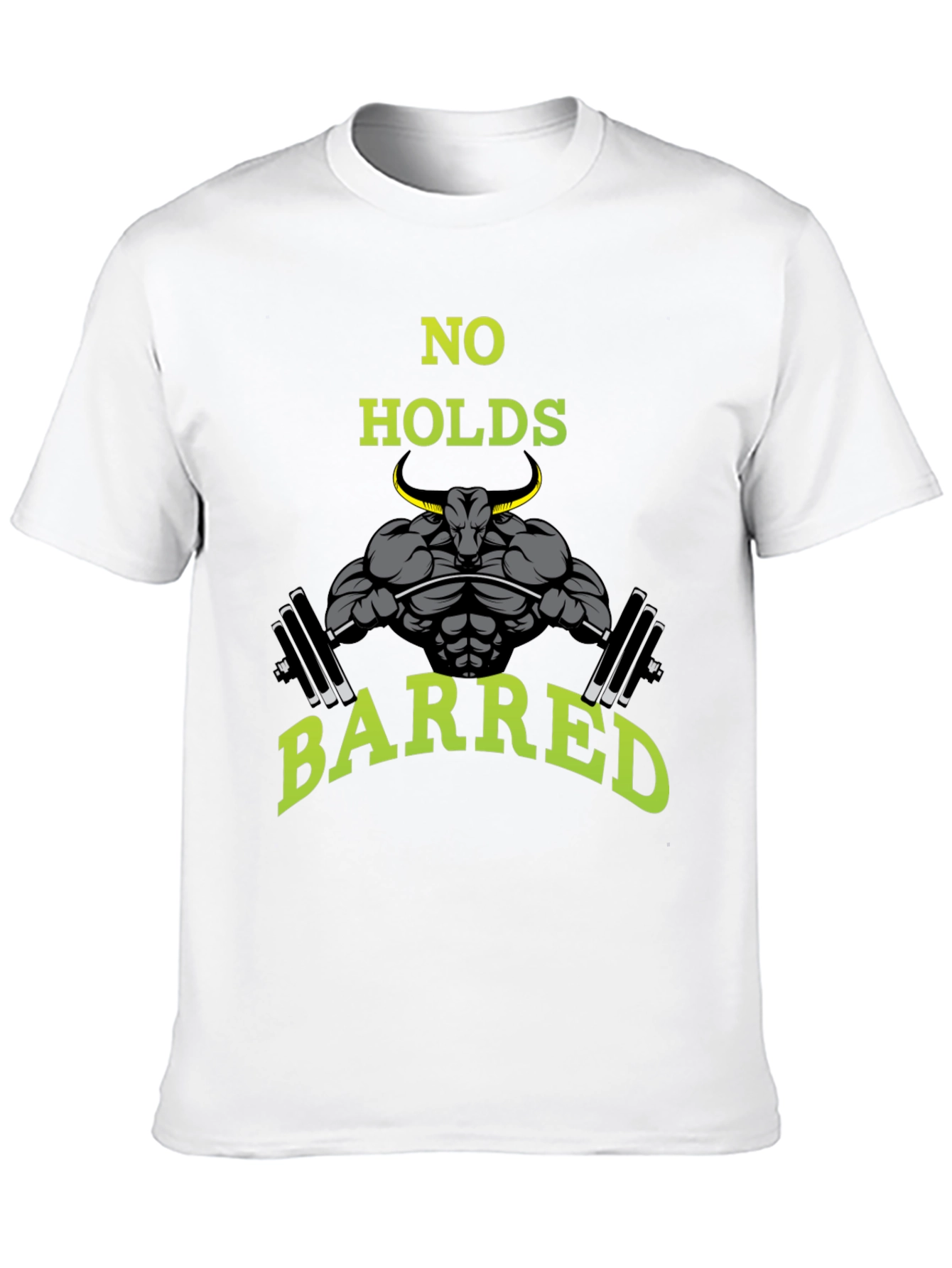 No Holds Barred Bull Gym T-Shirt