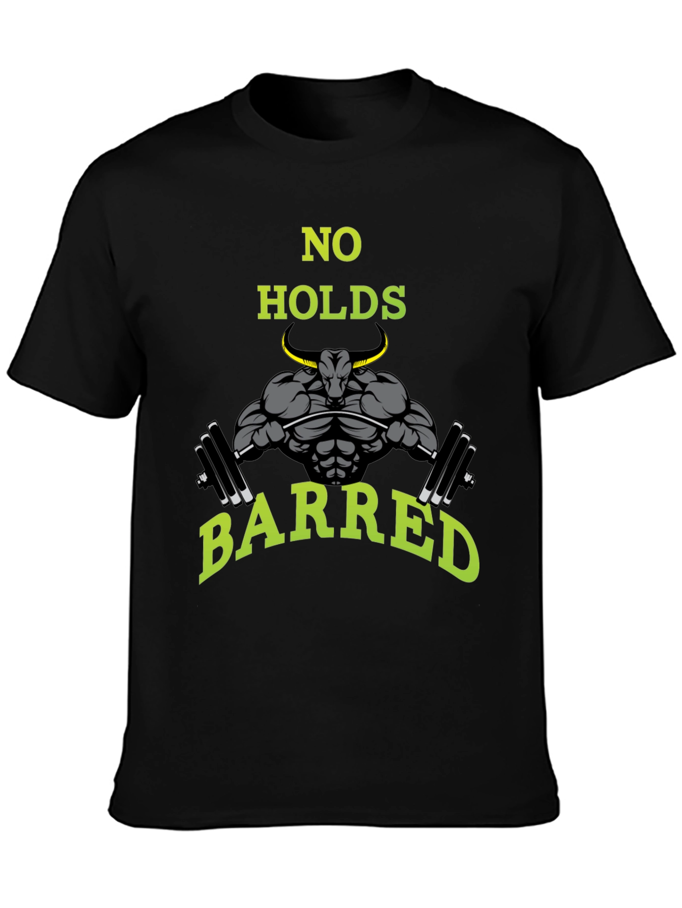 No Holds Barred Bull Gym T-Shirt
