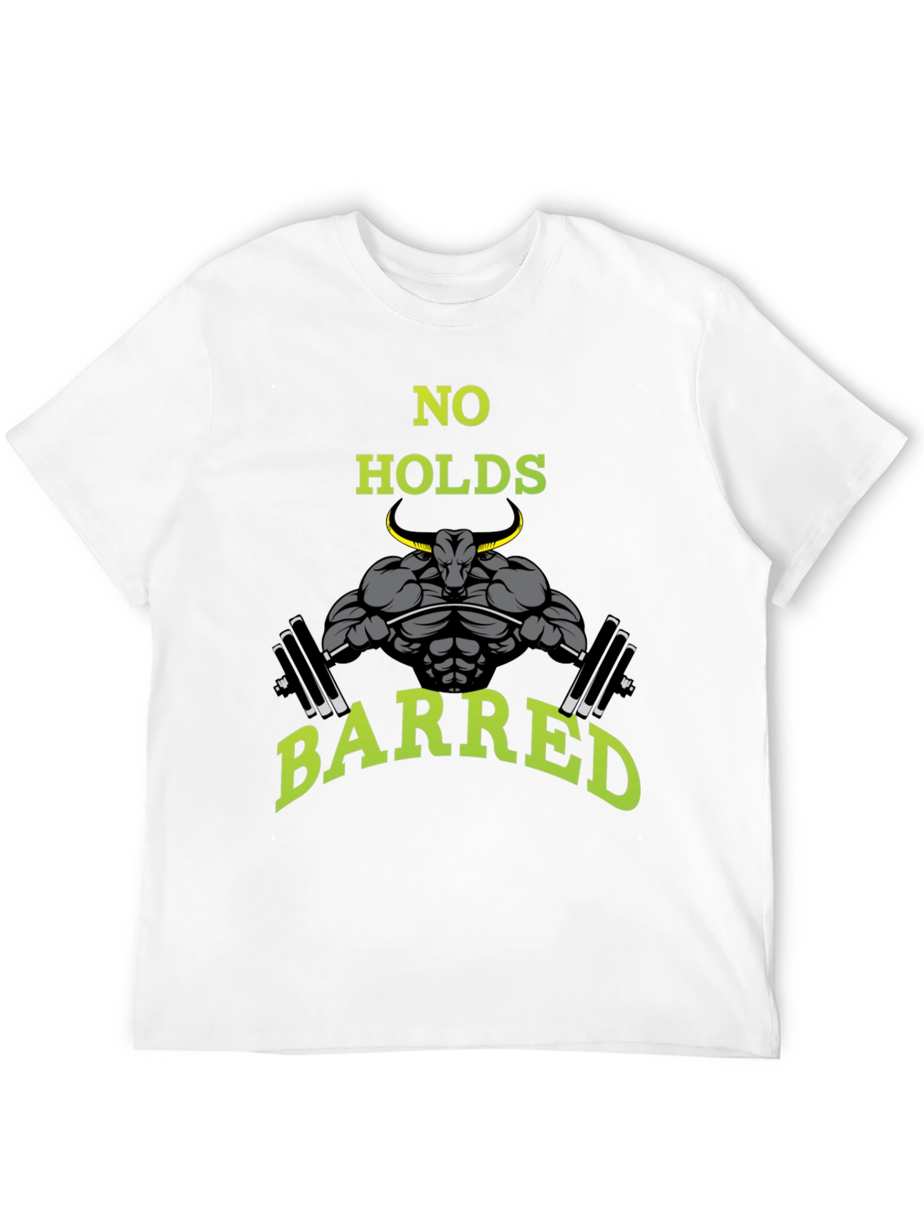 No Holds Barred Bull Gym T-Shirt