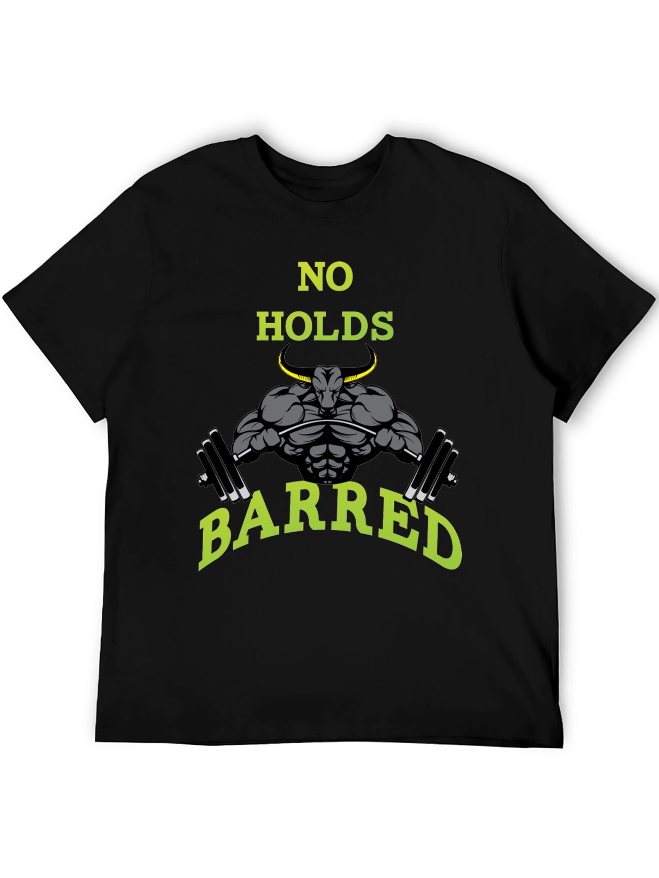 No Holds Barred Bull Gym T-Shirt