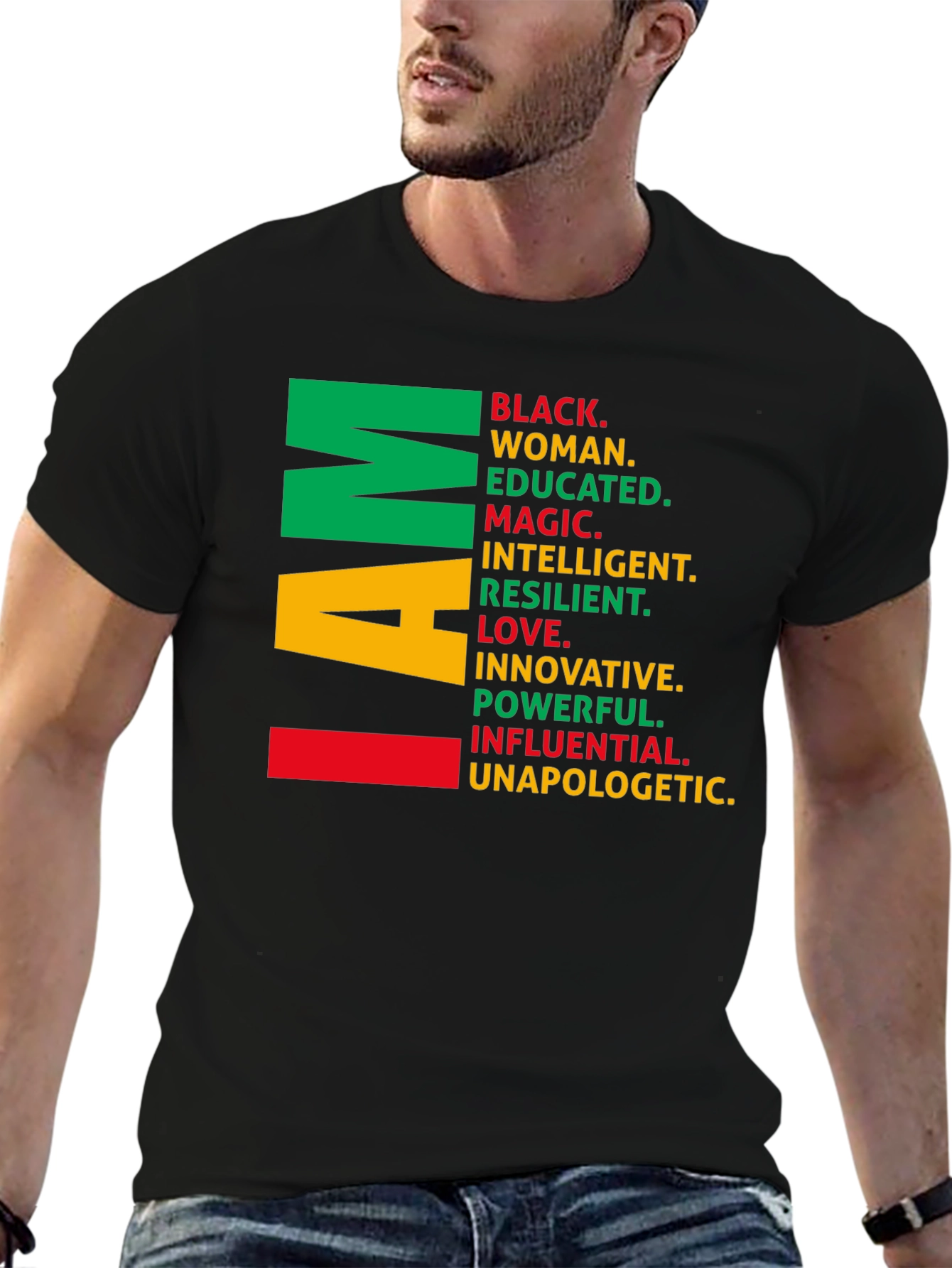 I Am Black Woman T-Shirt - Empowering Graphic Tee