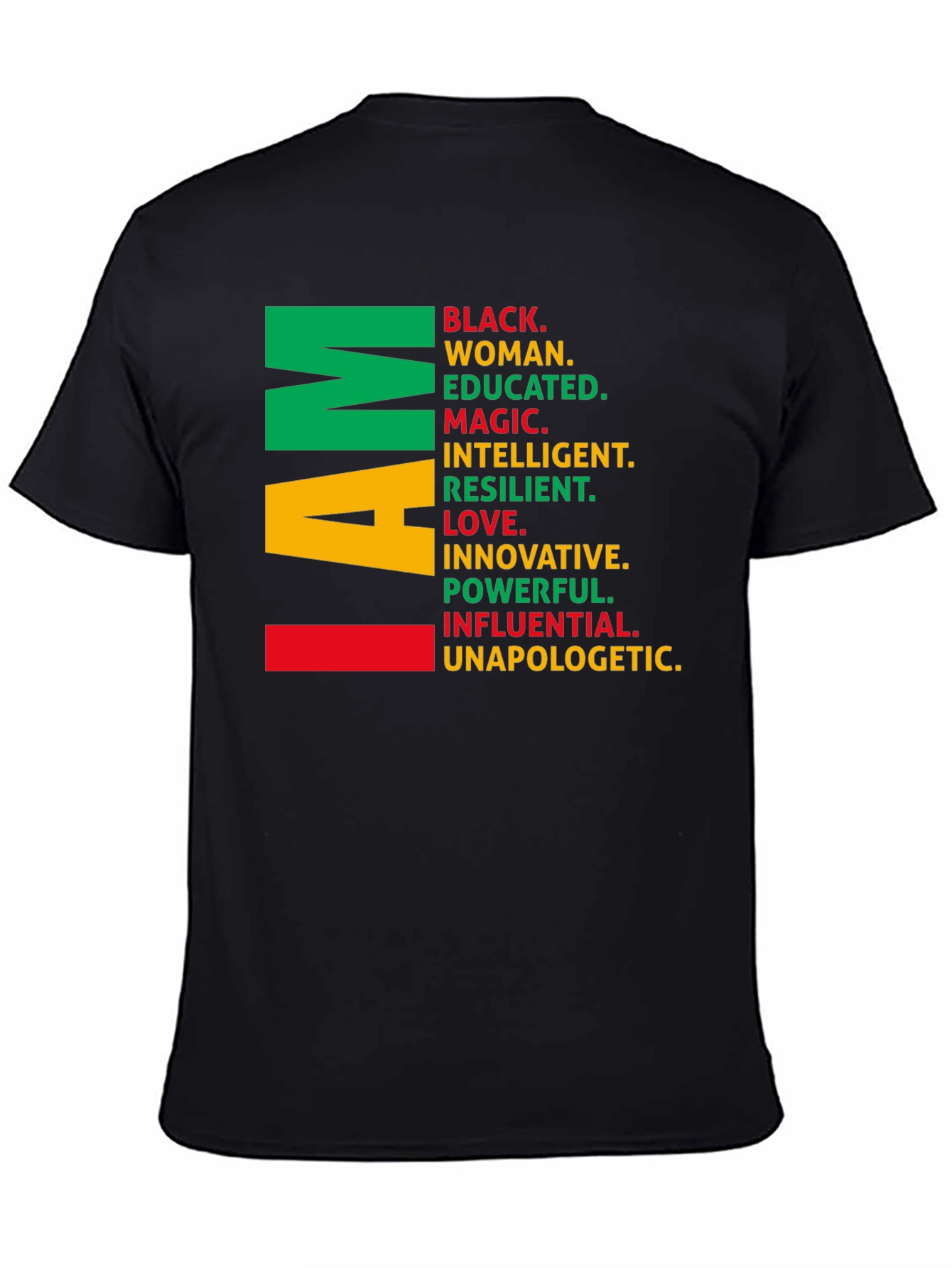 I Am Black Woman T-Shirt - Empowering Graphic Tee