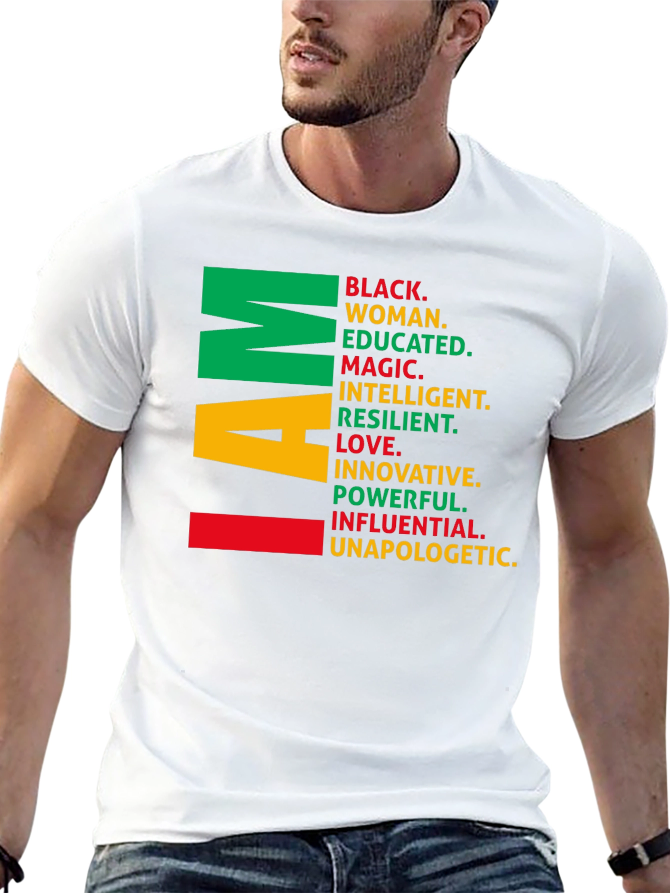 I Am Black Woman T-Shirt - Empowering Graphic Tee