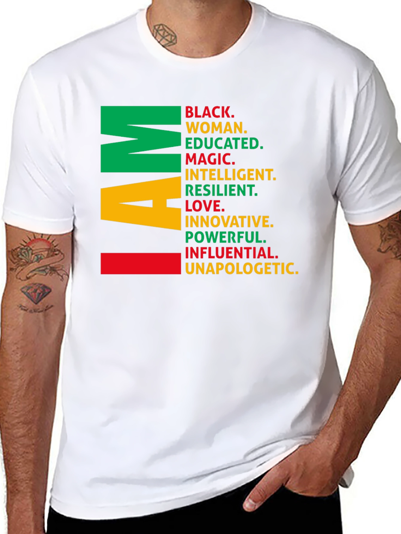 I Am Black Woman T-Shirt - Empowering Graphic Tee