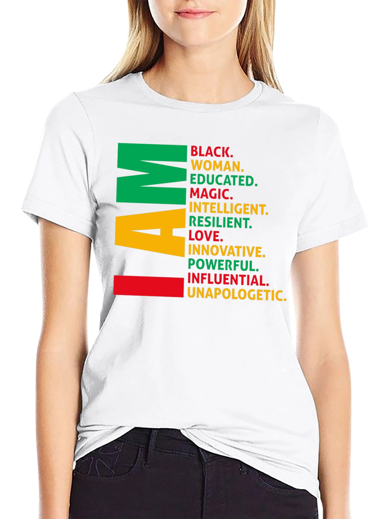 I Am Black Woman T-Shirt - Empowering Graphic Tee