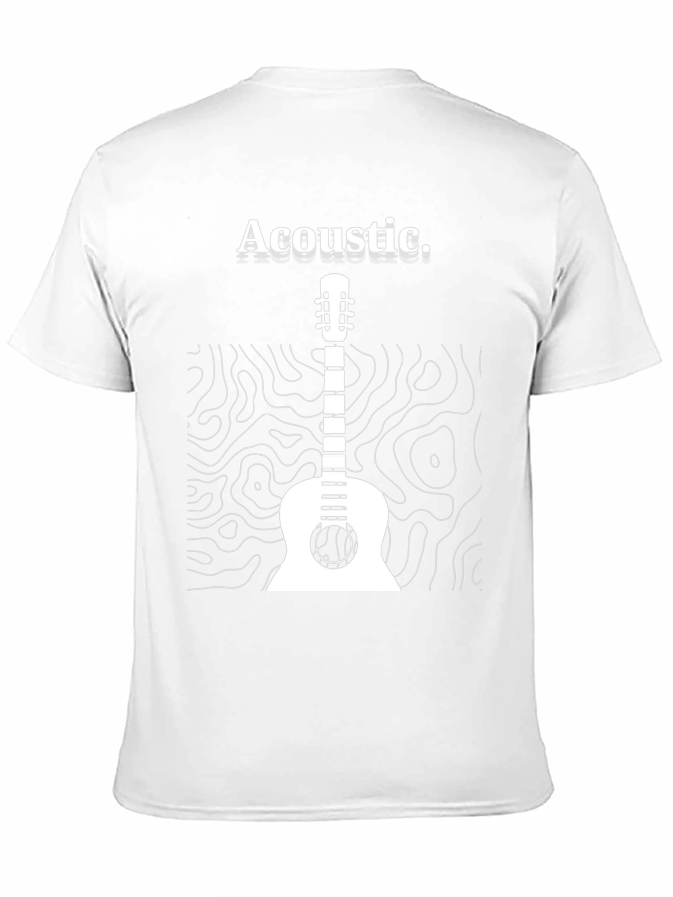 Acoustic Guitar Graphic Tee - Black