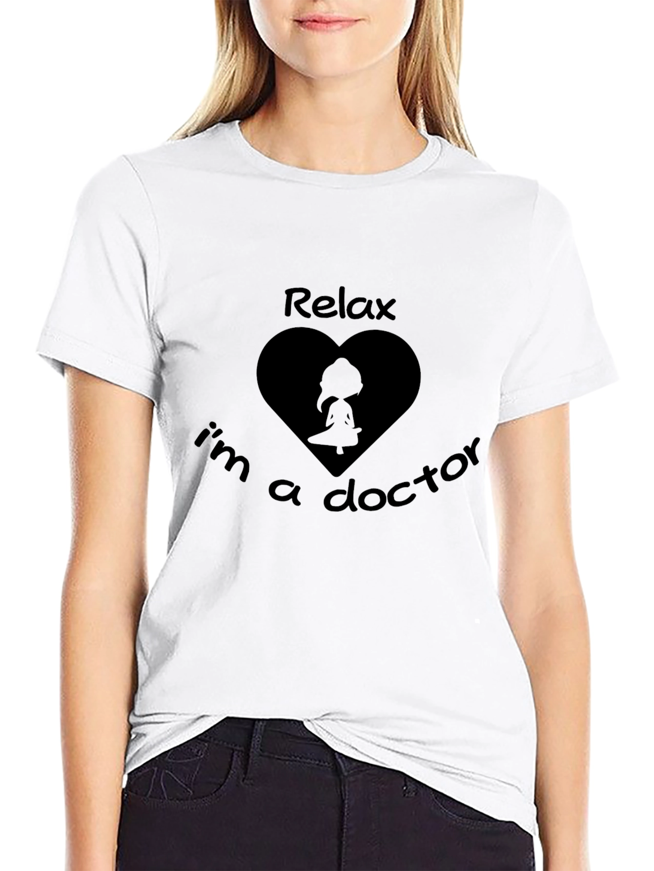 Relax Im A Doctor Black T-Shirt