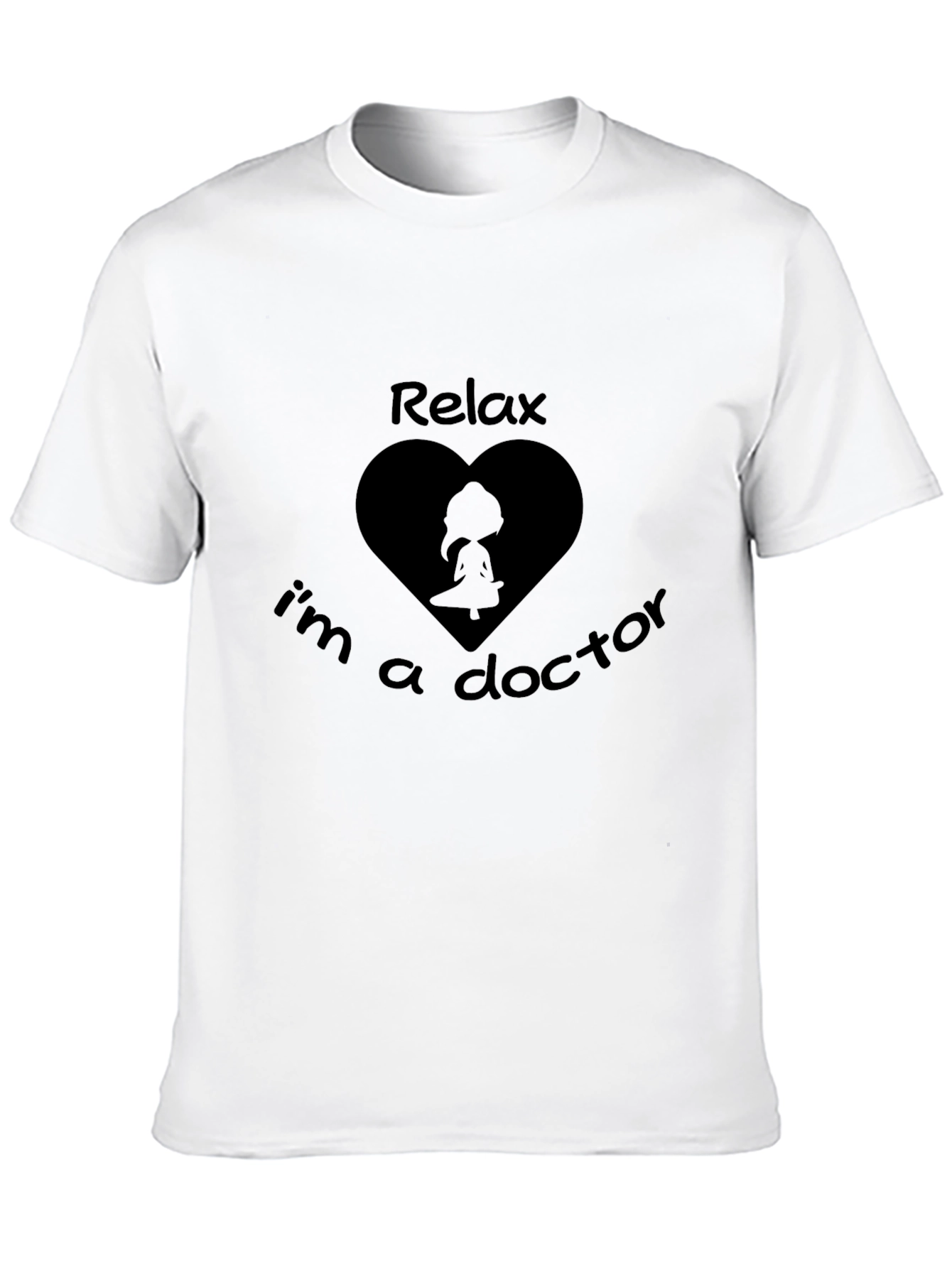 Relax Im A Doctor Black T-Shirt