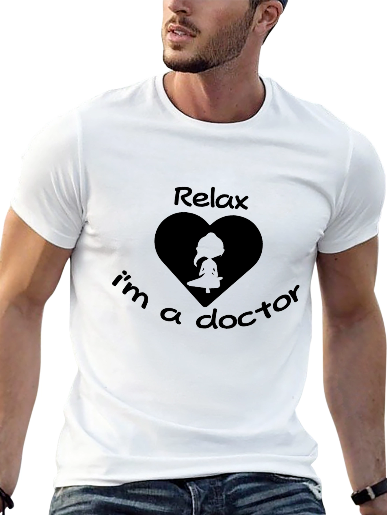 Relax Im A Doctor Black T-Shirt