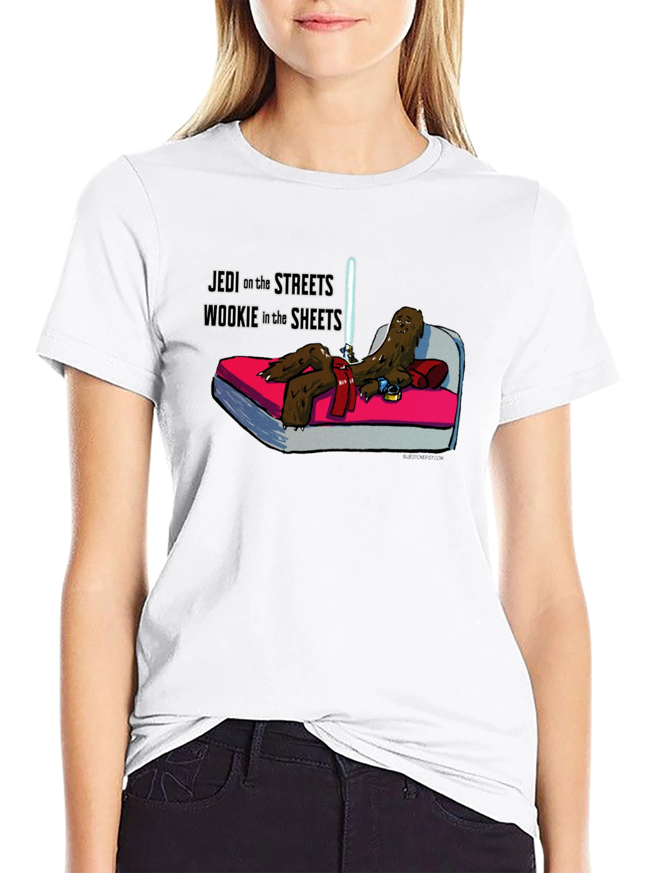 Jedi Wookie in the Sheets Mens T-Shirt