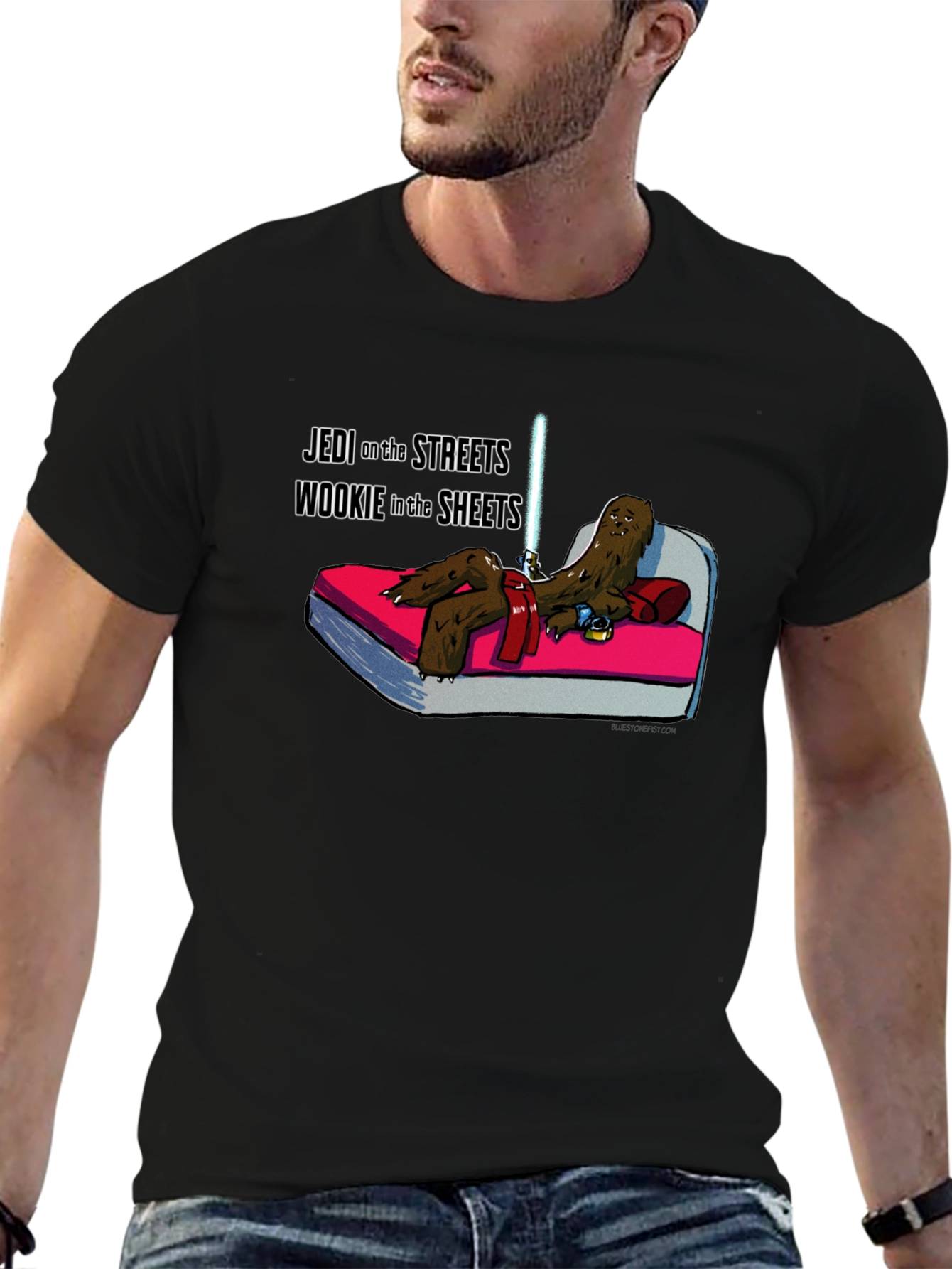 Jedi Wookie in the Sheets Mens T-Shirt