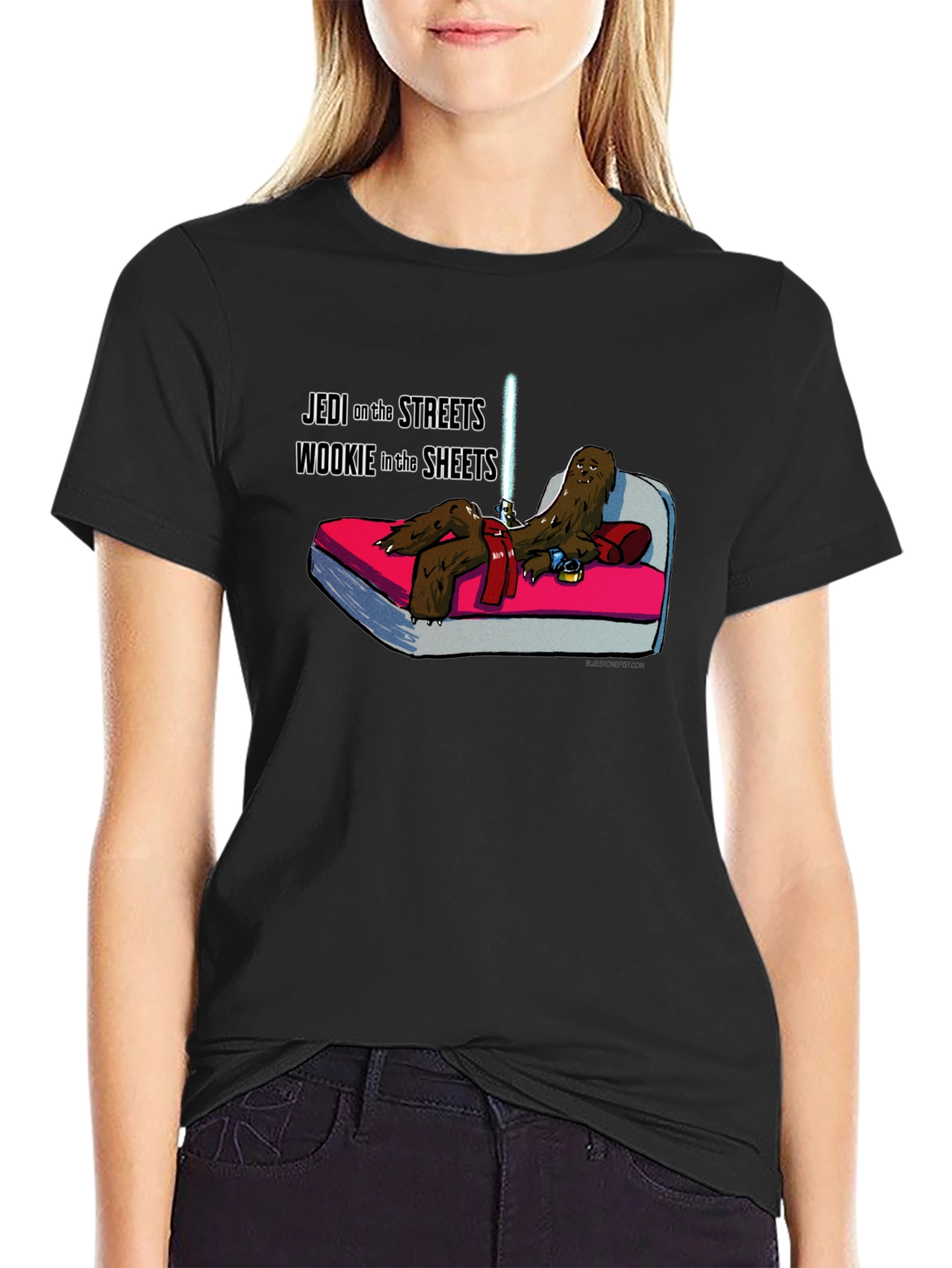 Jedi Wookie in the Sheets Mens T-Shirt
