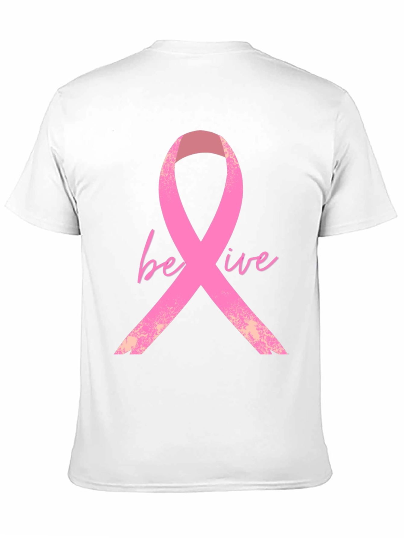 Believe Ribbon Tee - Breast Cancer Awareness Shirt