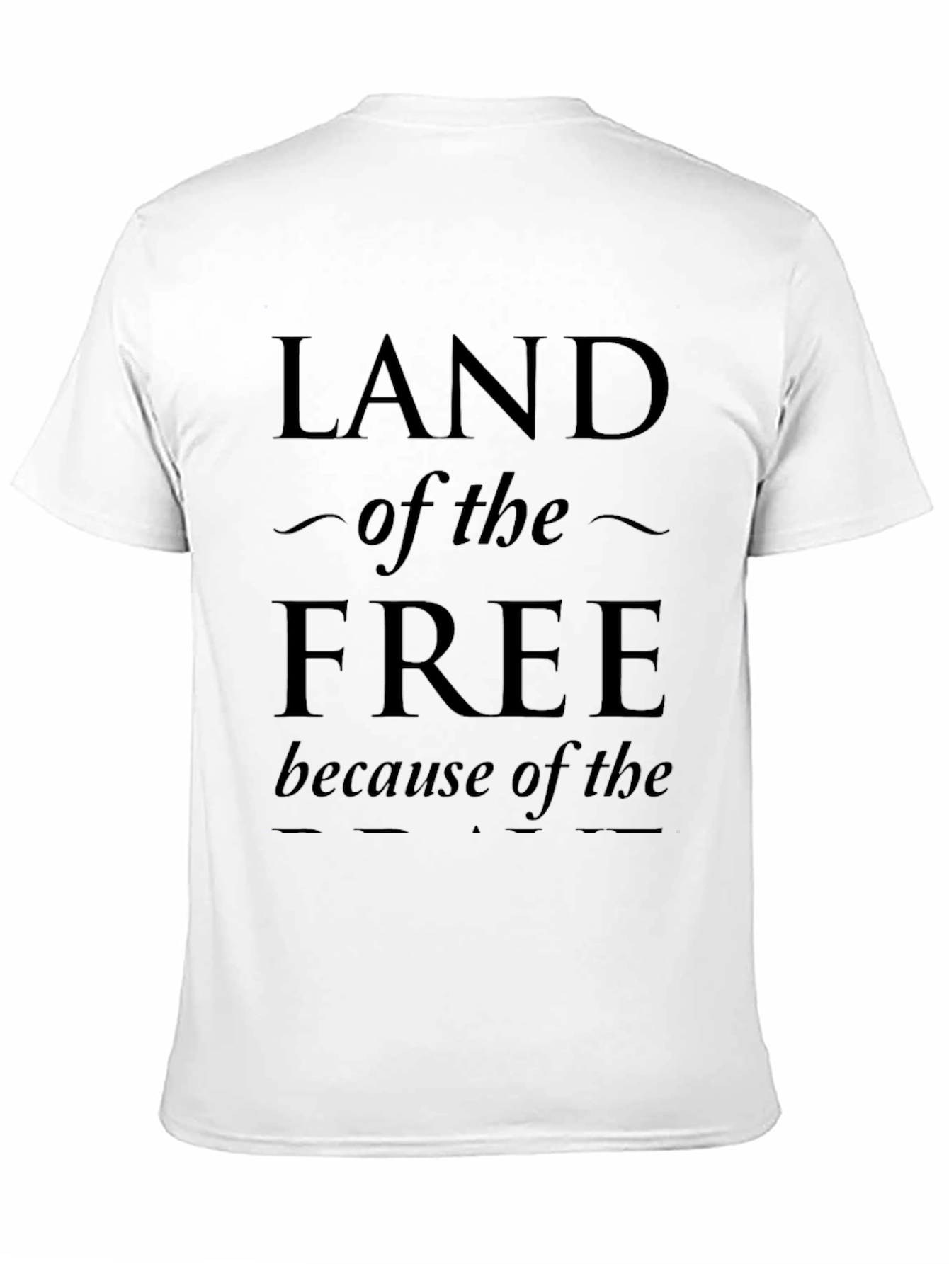 Land of the Free Graphic Print Tee
