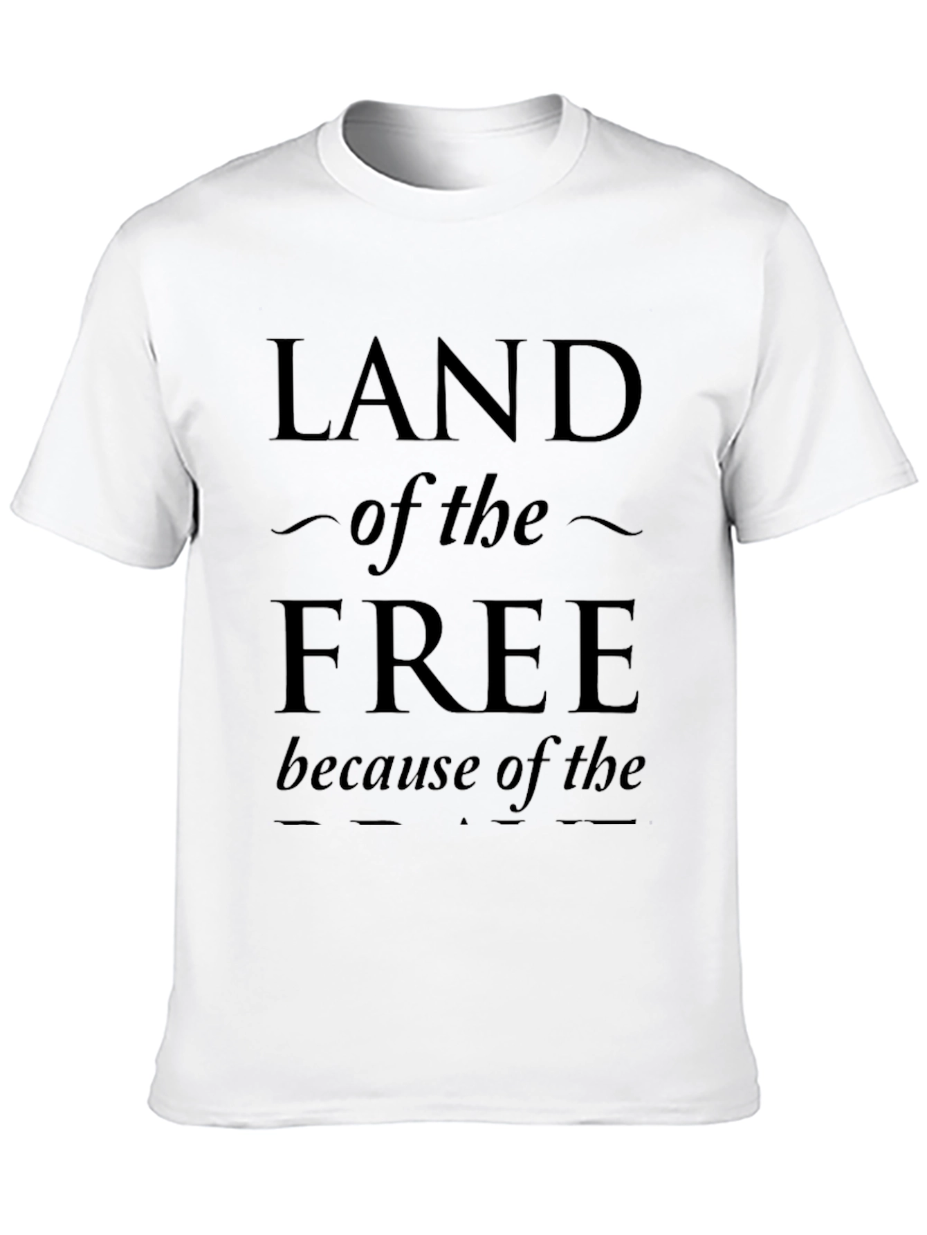 Land of the Free Graphic Print Tee