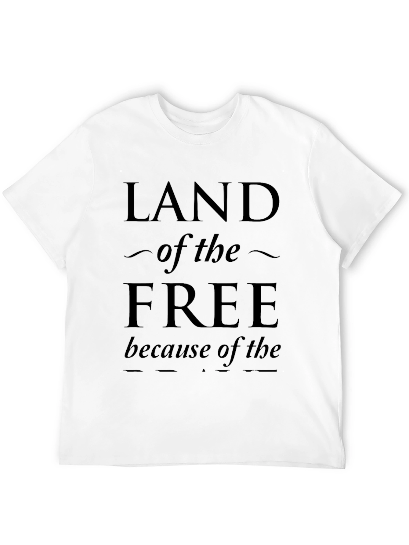 Land of the Free Graphic Print Tee