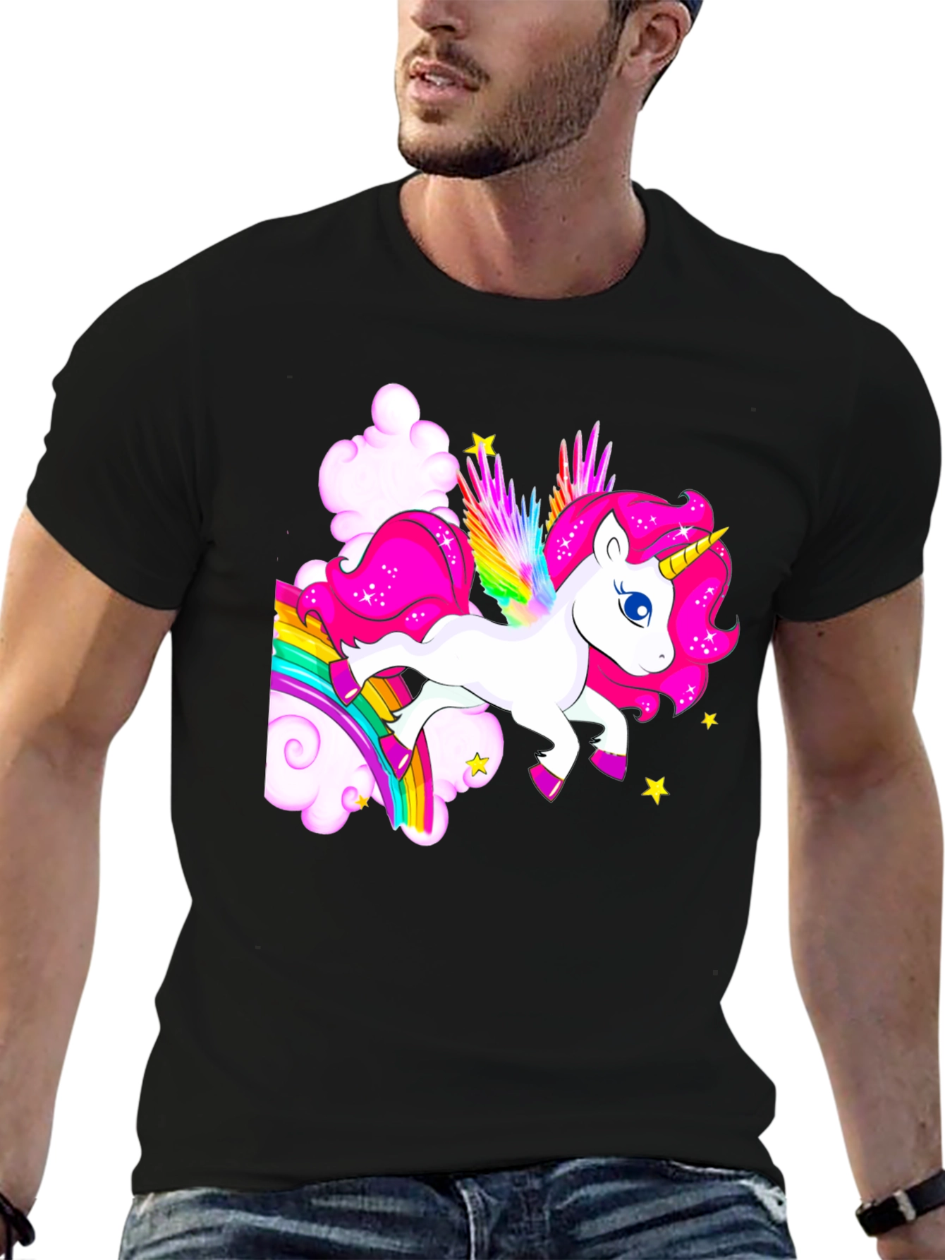 Rainbow Unicorn Graphic T-Shirt