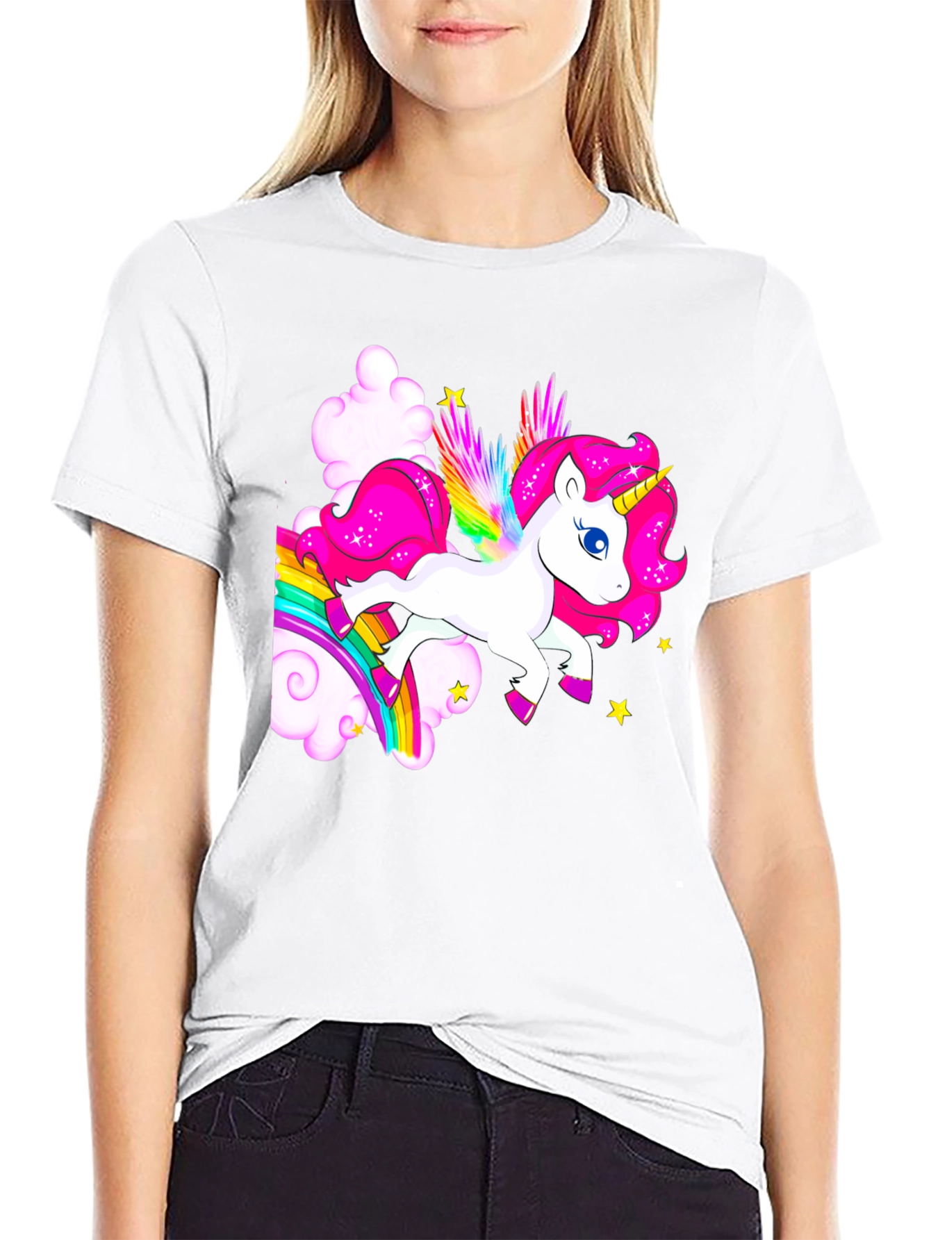 Rainbow Unicorn Graphic T-Shirt