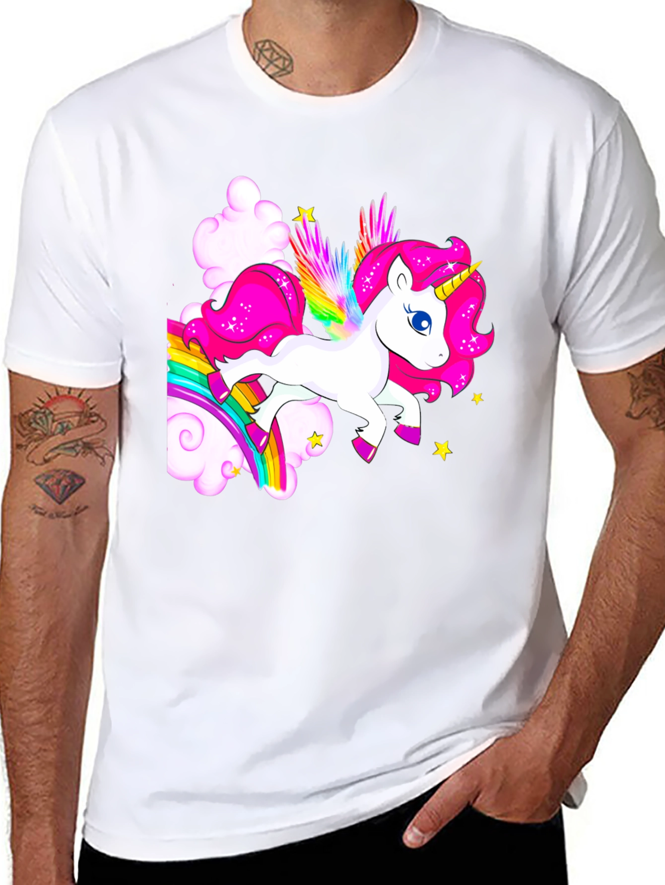 Rainbow Unicorn Graphic T-Shirt