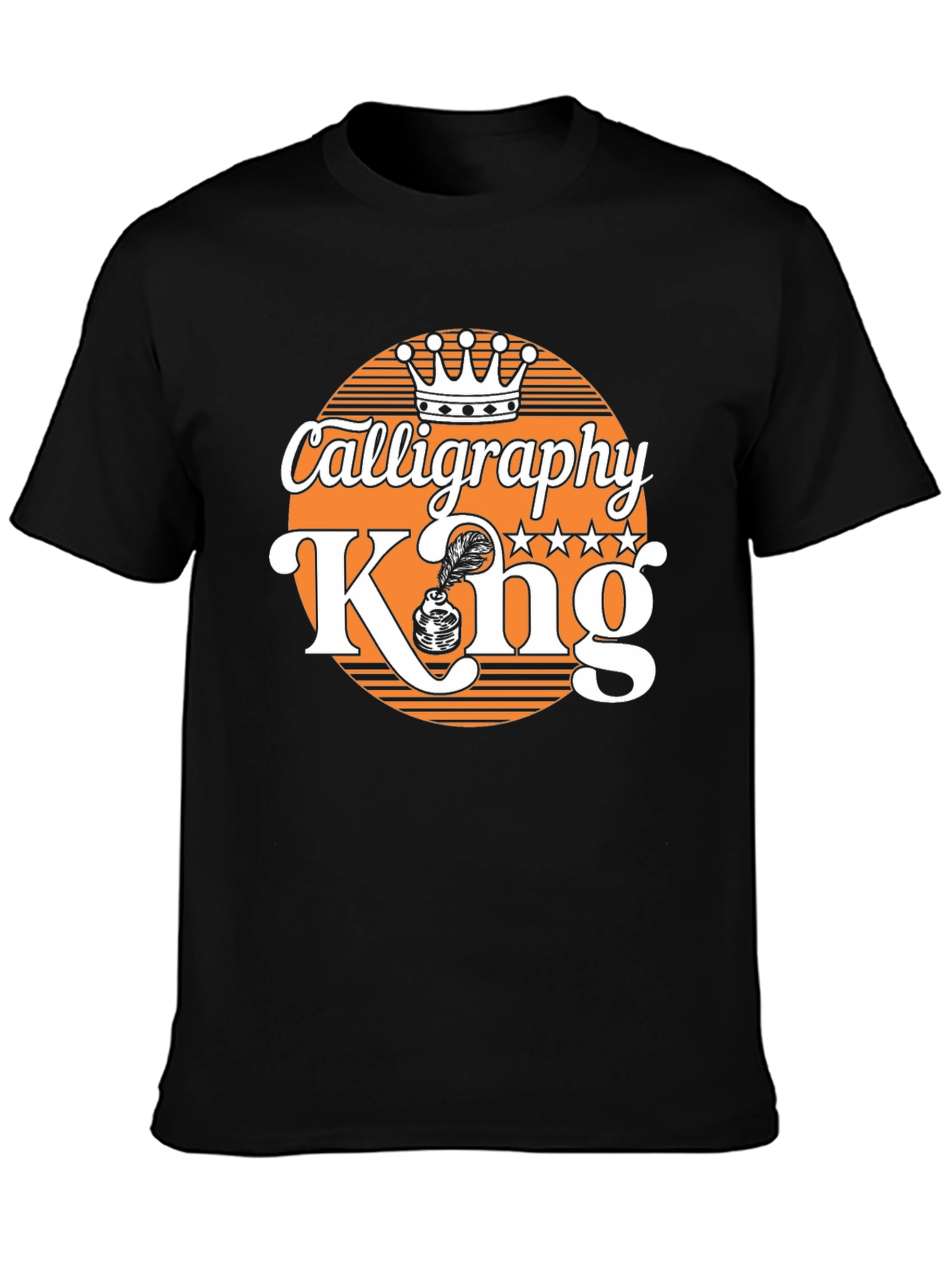 Calligraphy King T-Shirt - Black Graphic Tee