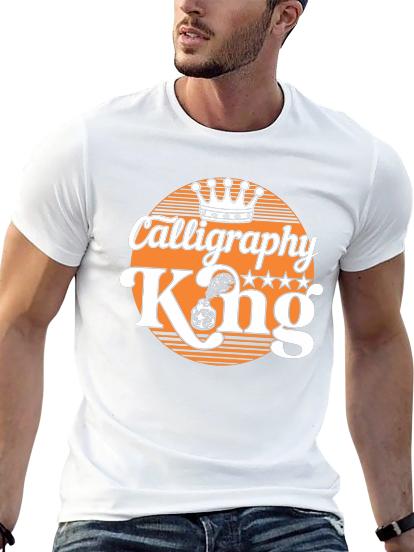Calligraphy King T-Shirt - Black Graphic Tee