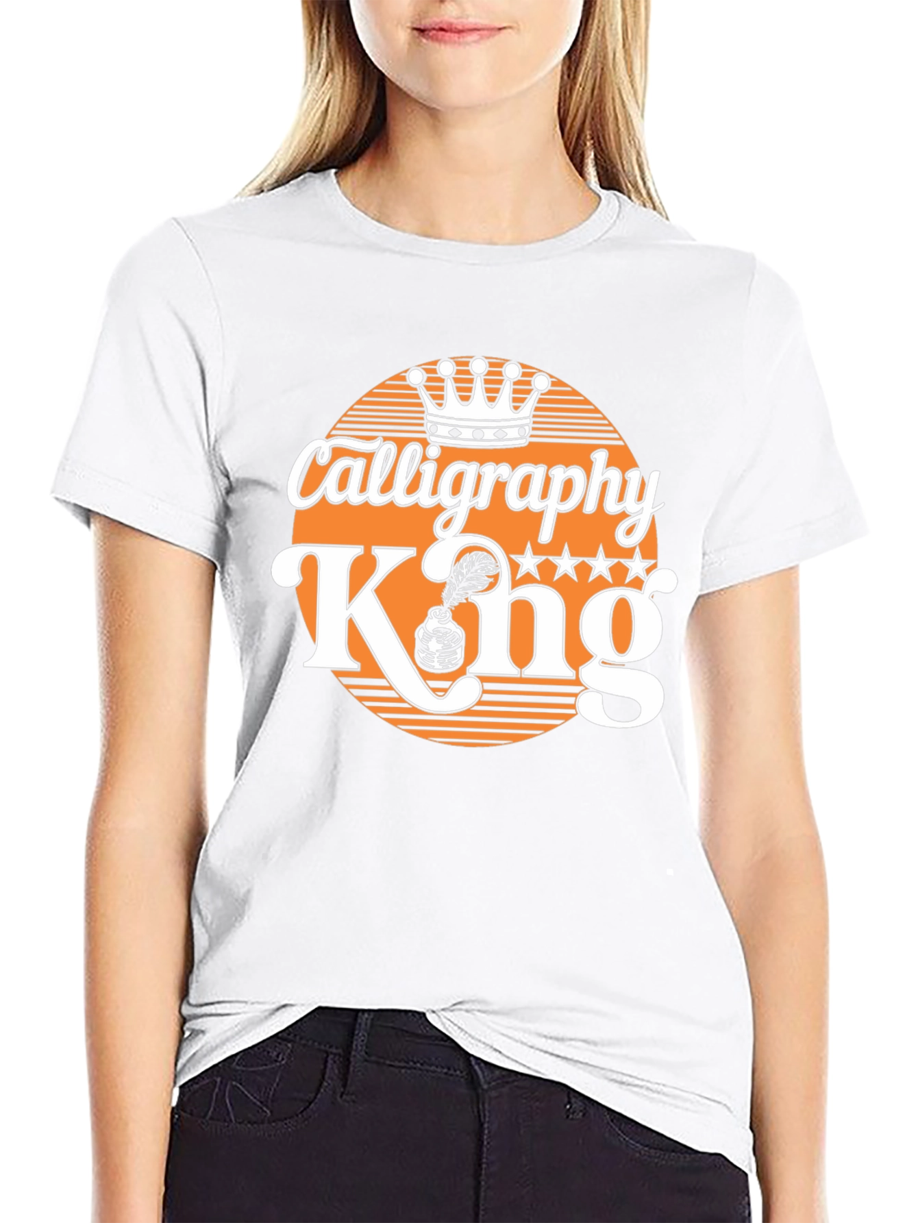Calligraphy King T-Shirt - Black Graphic Tee