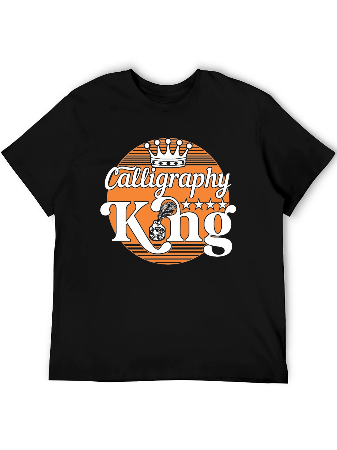 Calligraphy King T-Shirt - Black Graphic Tee