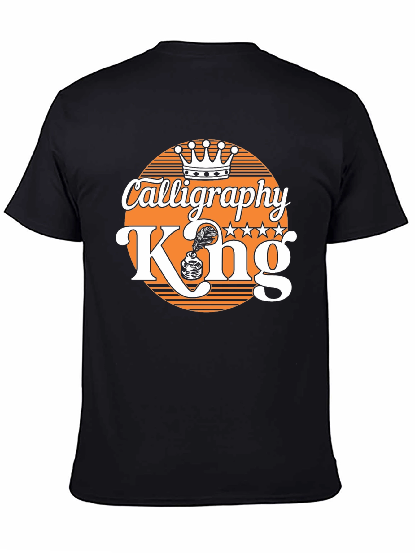 Calligraphy King T-Shirt - Black Graphic Tee