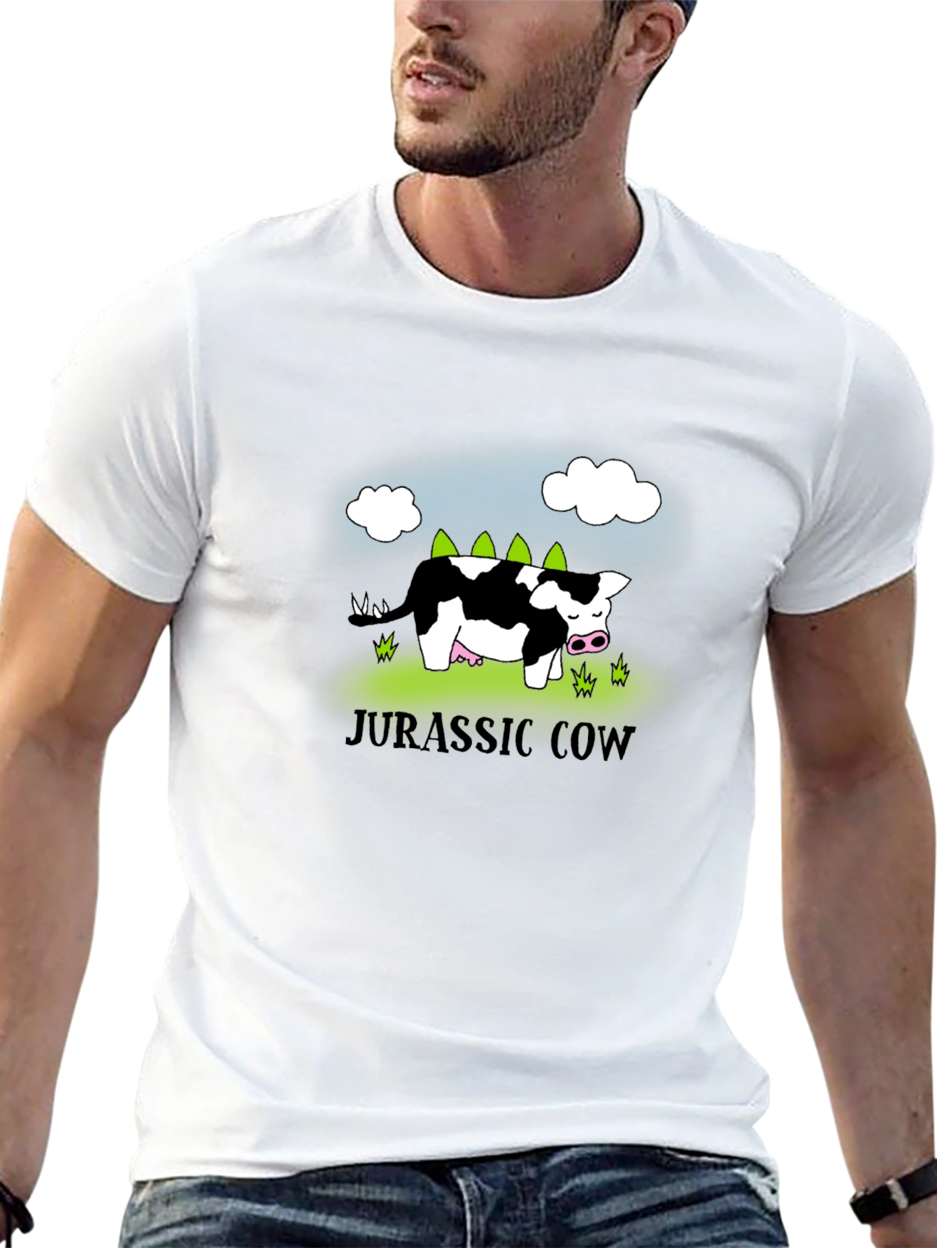 Jurassic Cow T-Shirt - Quirky & Fun Design