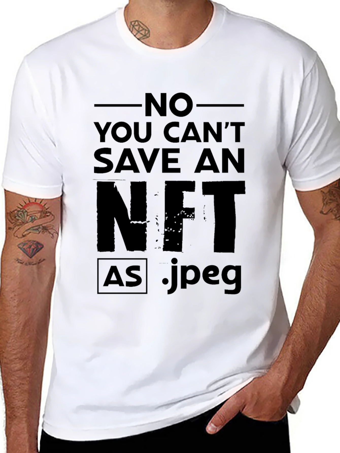 No You Cant Save an NFT T-Shirt