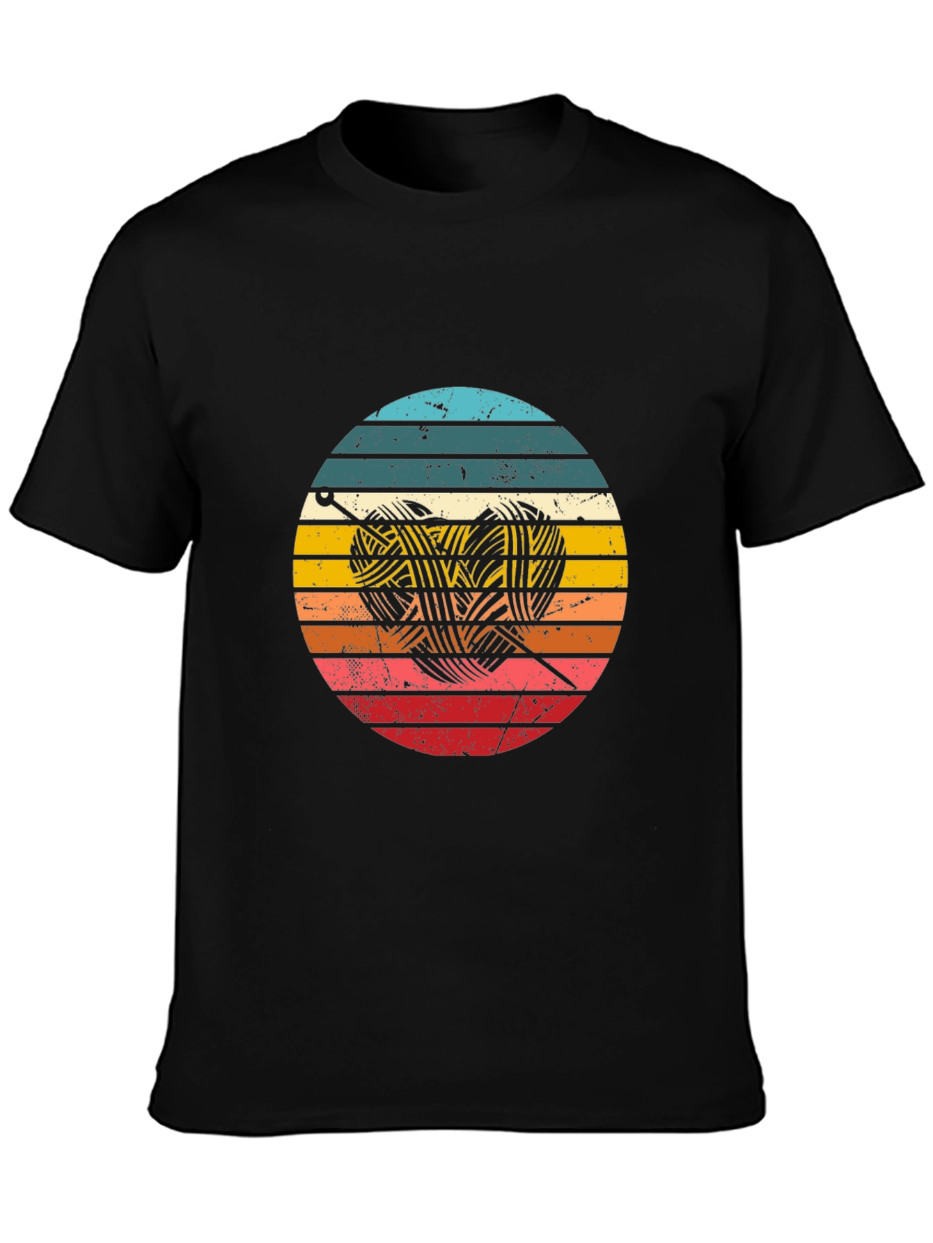 Knitting Lover Retro Style T-Shirt