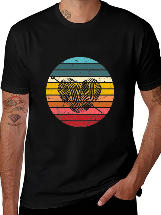 Knitting Lover Retro Style T-Shirt