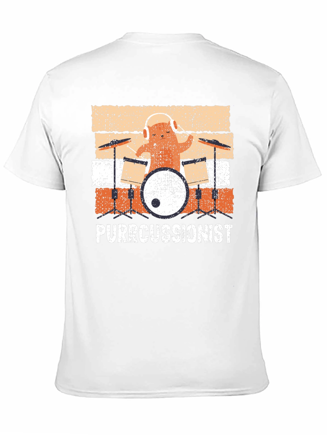 Purrcussionist Drummer Cat T-Shirt