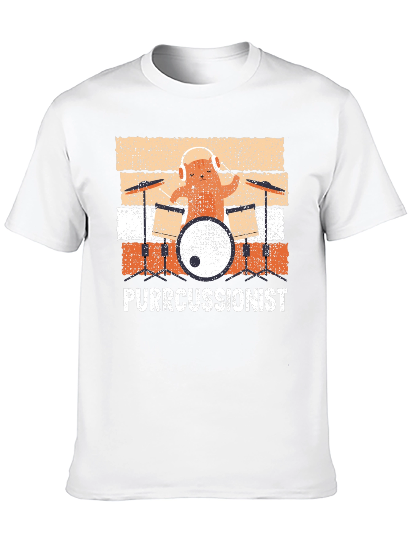 Purrcussionist Drummer Cat T-Shirt