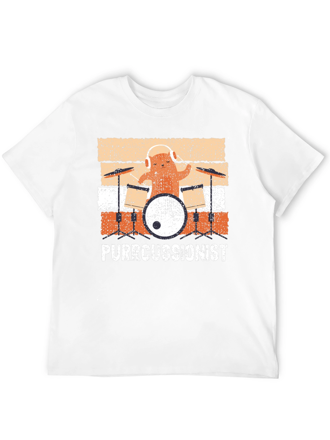 Purrcussionist Drummer Cat T-Shirt