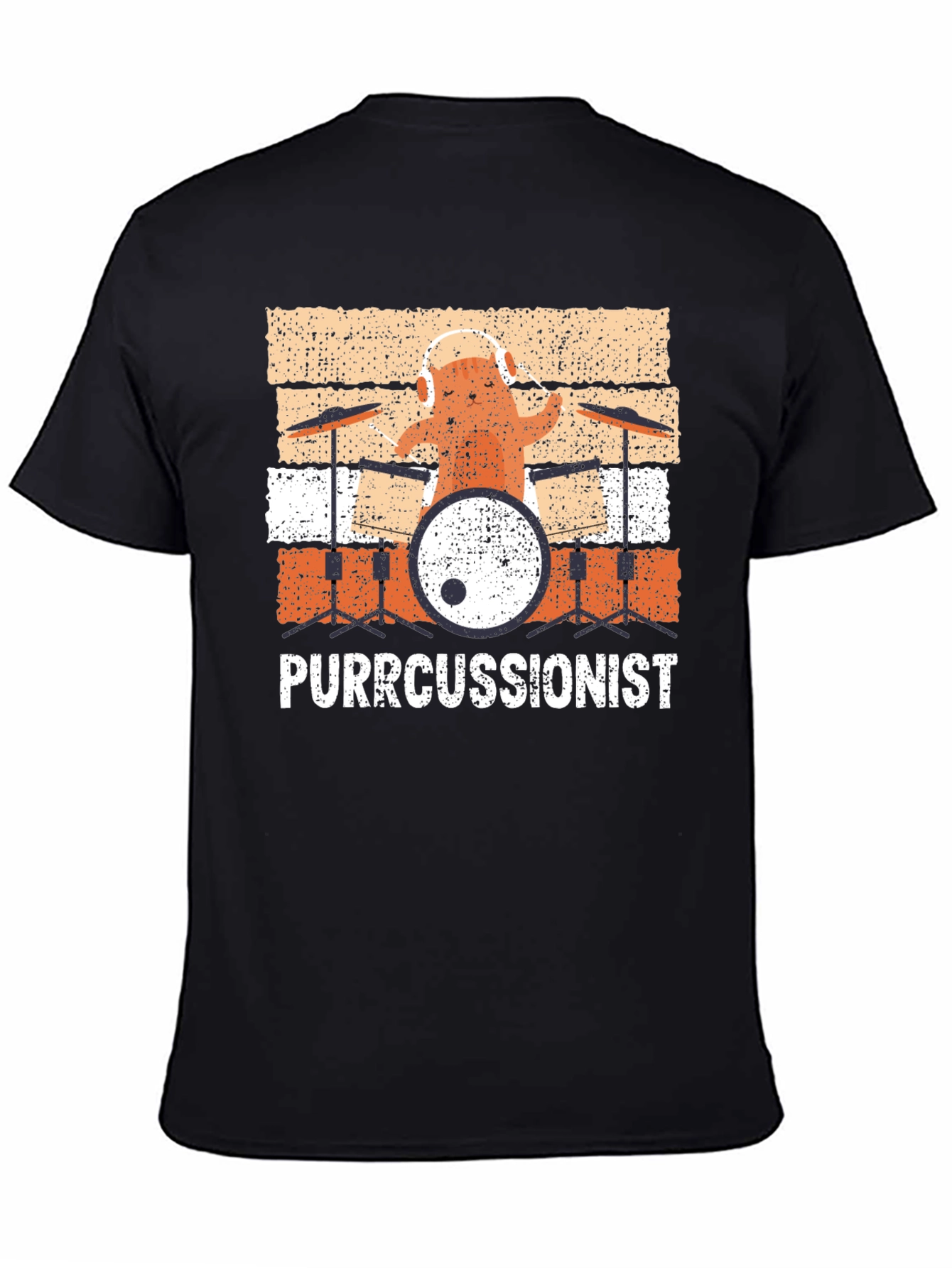 Purrcussionist Drummer Cat T-Shirt