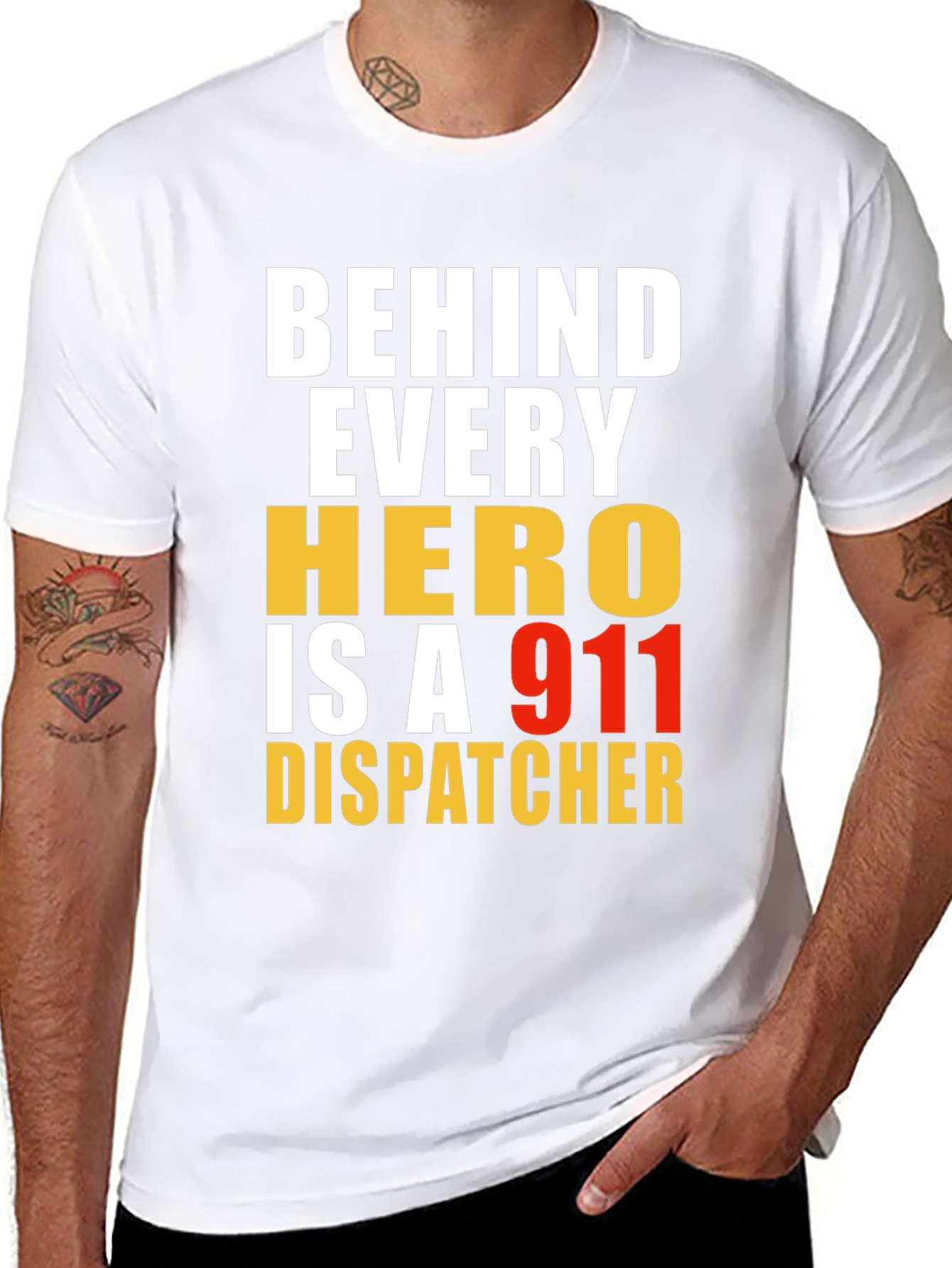 Behind Every Hero 911 Dispatcher T-Shirt