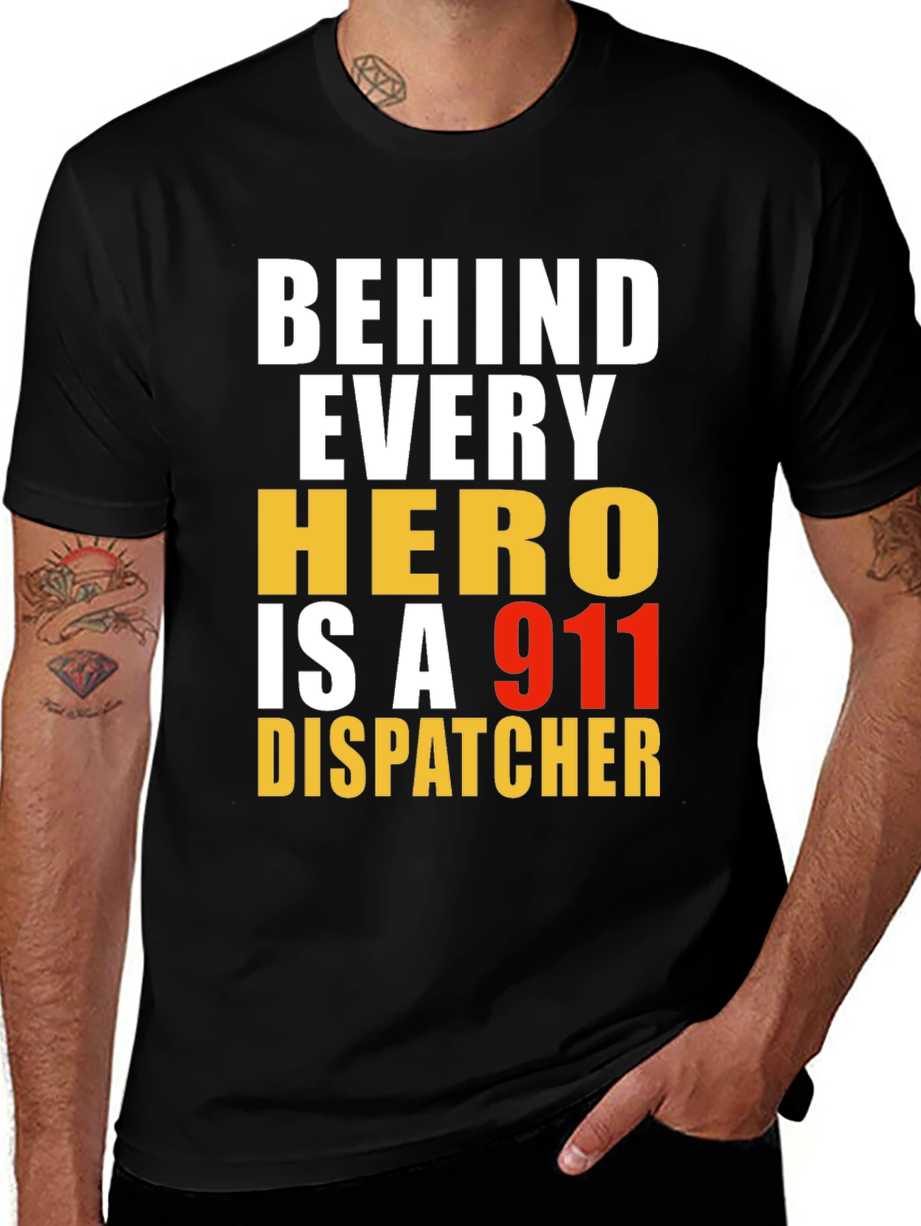 Behind Every Hero 911 Dispatcher T-Shirt