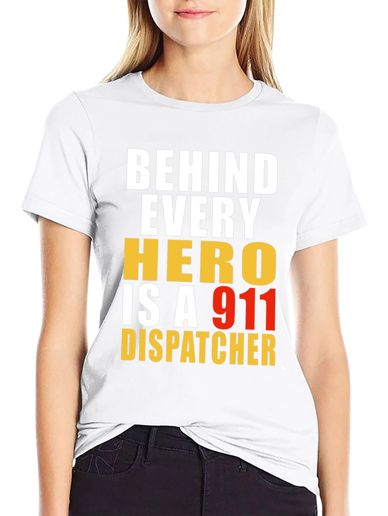 Behind Every Hero 911 Dispatcher T-Shirt