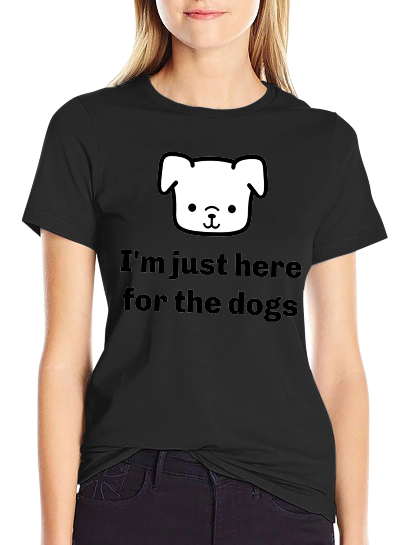 Im Just Here for the Dogs T-Shirt