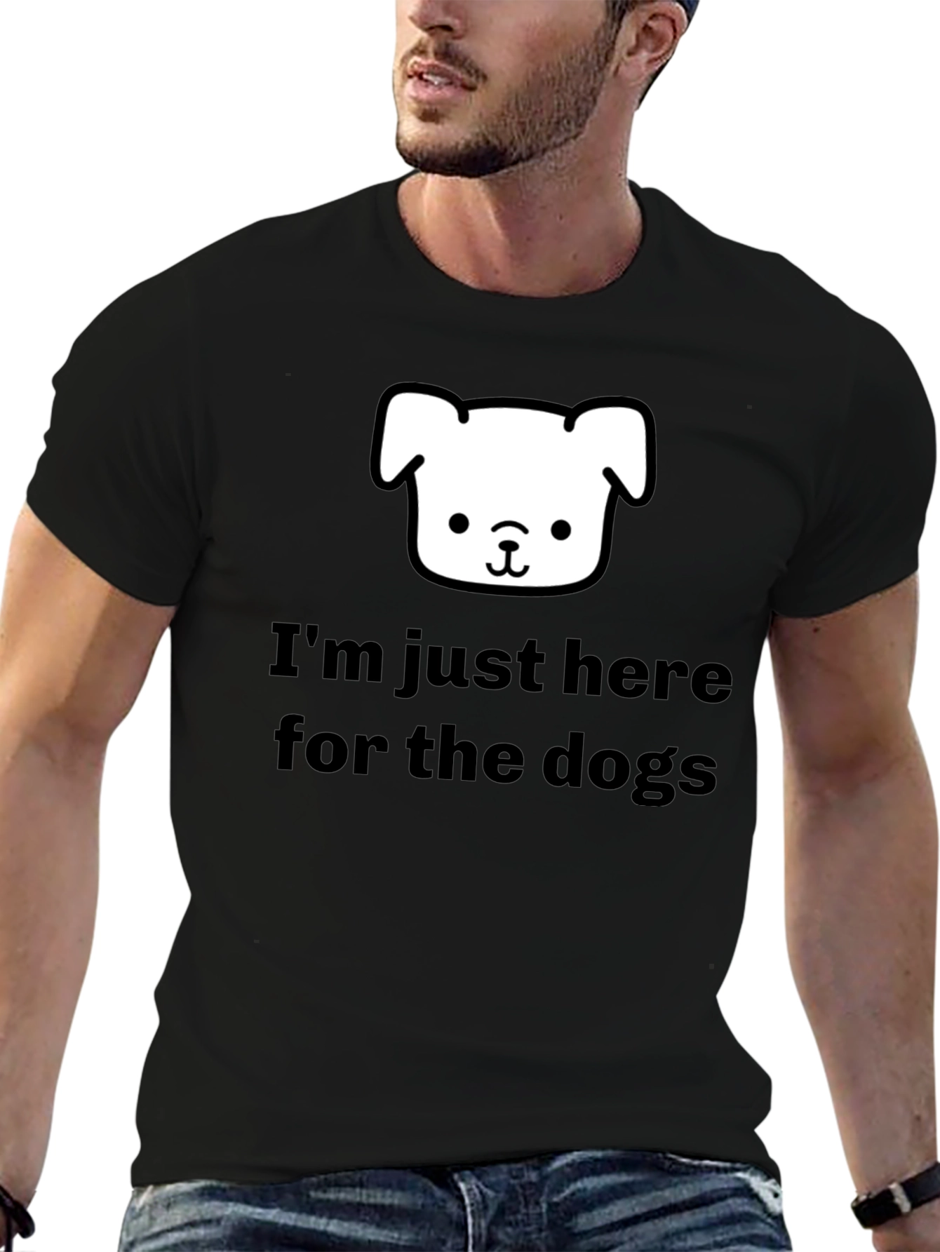 Im Just Here for the Dogs T-Shirt