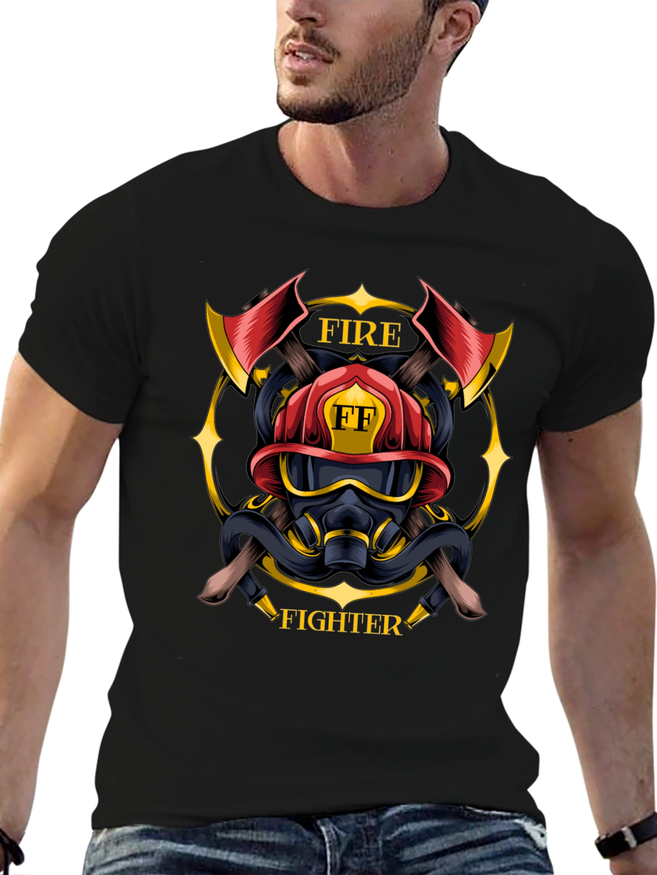 Firefighter Emblem T-Shirt - Courage & Duty