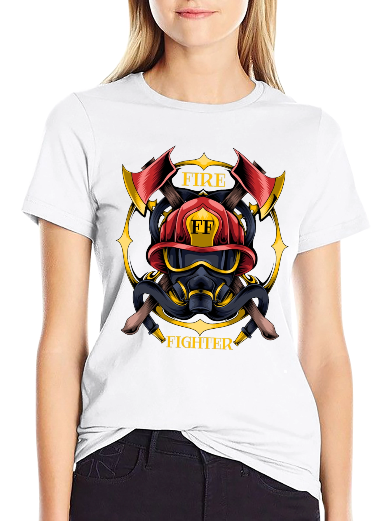 Firefighter Emblem T-Shirt - Courage & Duty